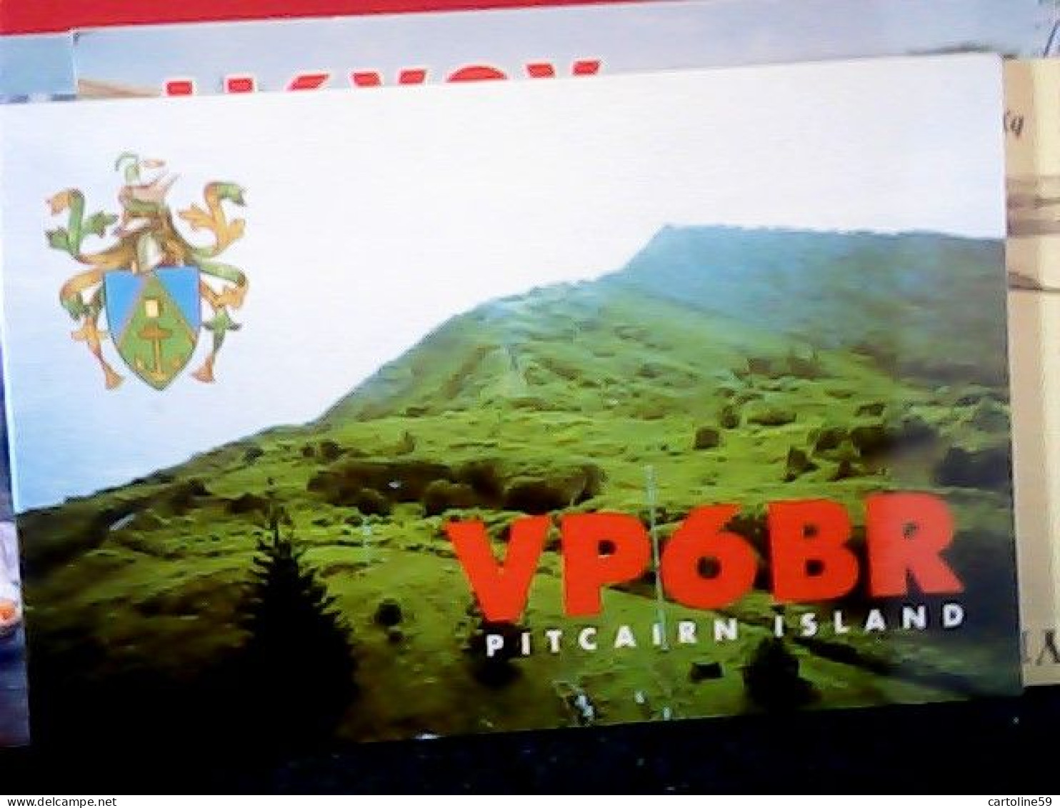 QSL CARD ÎLES PITCAIRN . SANDY ISLAND . WEST INDIES   2000 JH9634 - Pitcairn Islands