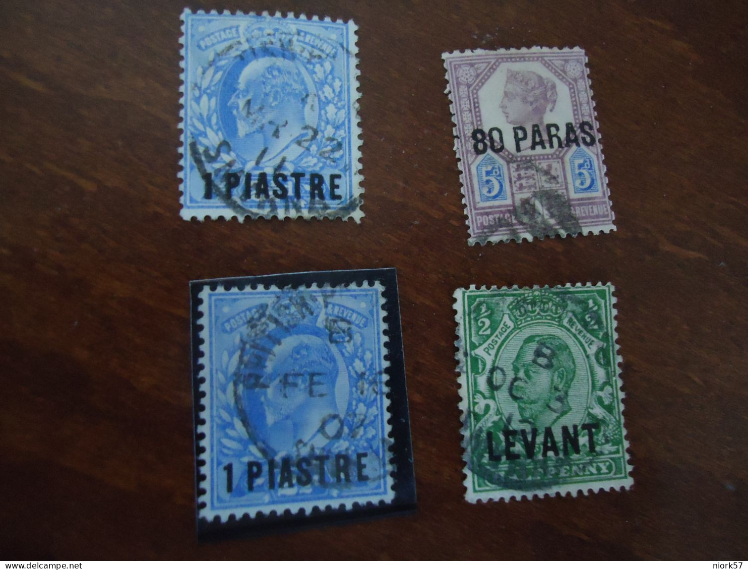 GREAT BRITAIN  USED   LEVANT  TURKEY  OVERPRINT  LOT 4 - Levante Britannico