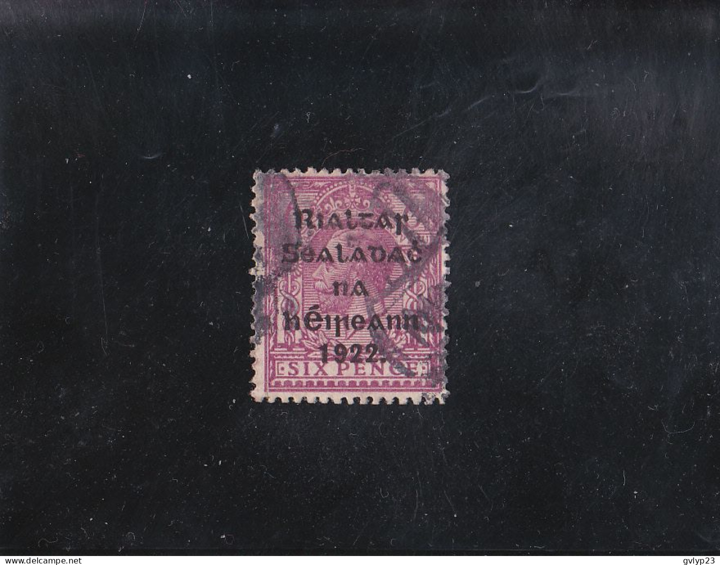 GOUVERNEMENT PROVISOIRE 6 P LILAS SURCHARGE B OBLITéRé N° 9 B YVERT ET TELLIER 1922 - Used Stamps