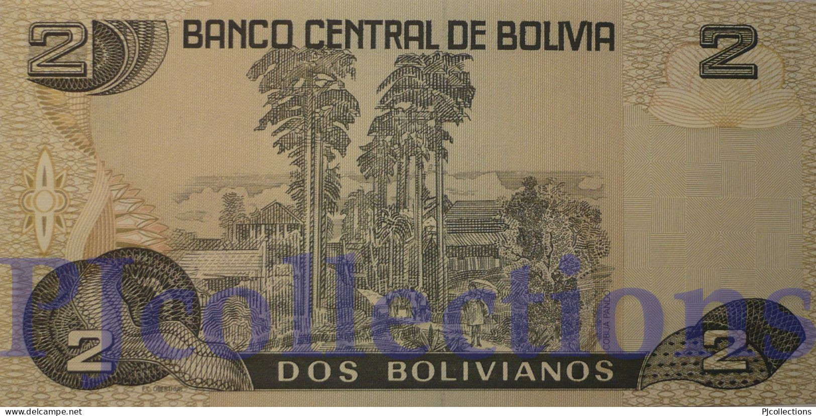 BOLIVIA 2 BOLIVANOS 1990 PICK 202b UNC - Bolivie