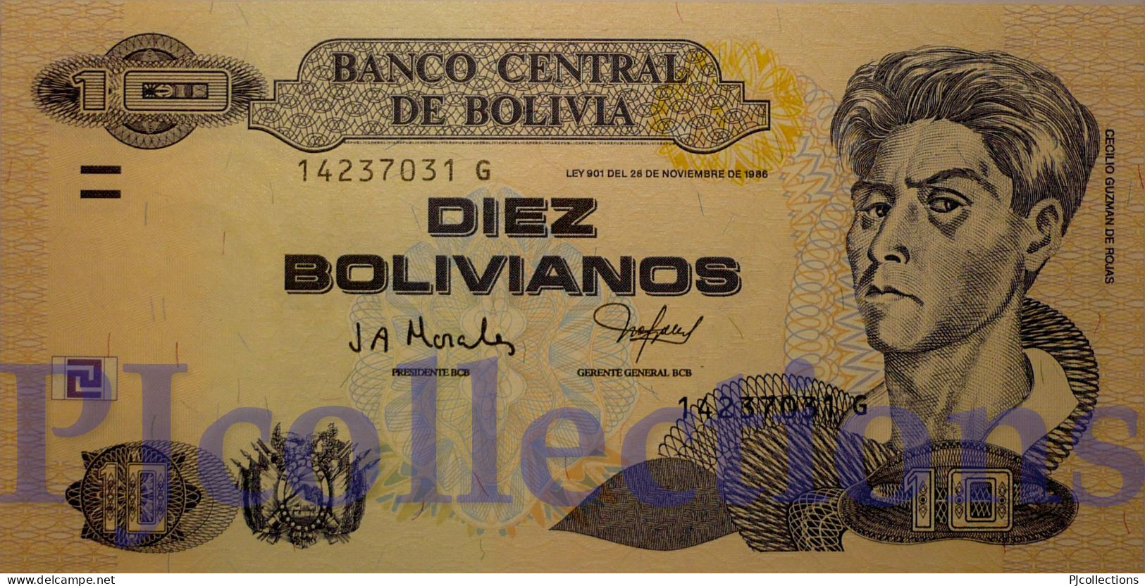 BOLIVIA 10 BOLIVANOS 2005 PICK 228 UNC - Bolivia