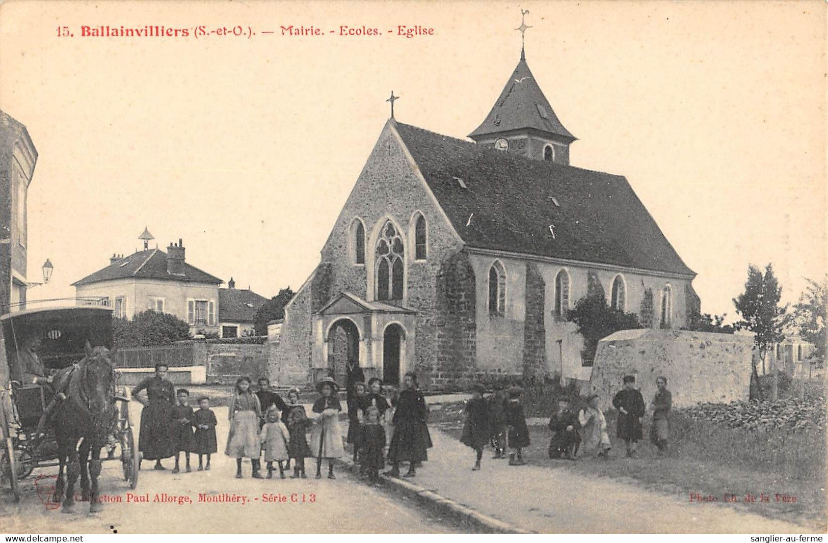 CPA 91 BALLAINVILLIERS / MAIRIE / ECOLES / EGLISE / ENFANTS - Autres & Non Classés