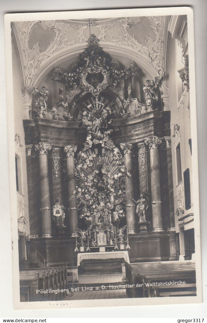 C6046) PÖSTLINGBERG Bei LINZ A. D. - Hochaltar Der Wallfahrtskirche 1930 - Linz Pöstlingberg