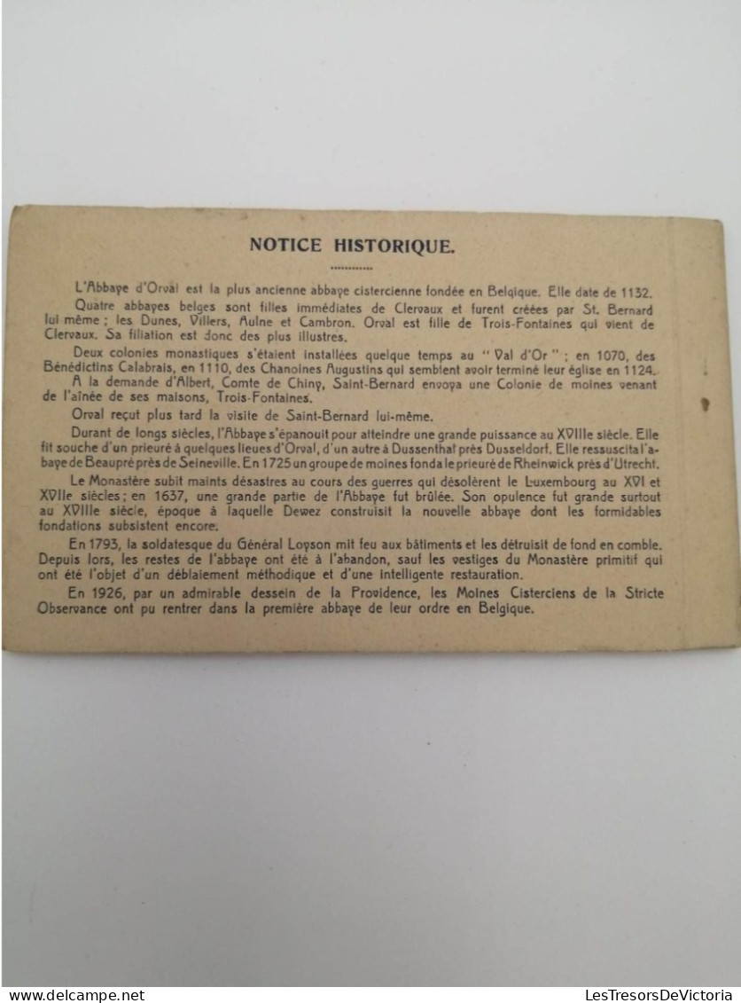 Caret De Cartes Complet - N-D D'Orval - Luxembourg Belgique - 1ère Série - Notice Historique - Carte Postale Ancienne - Virton