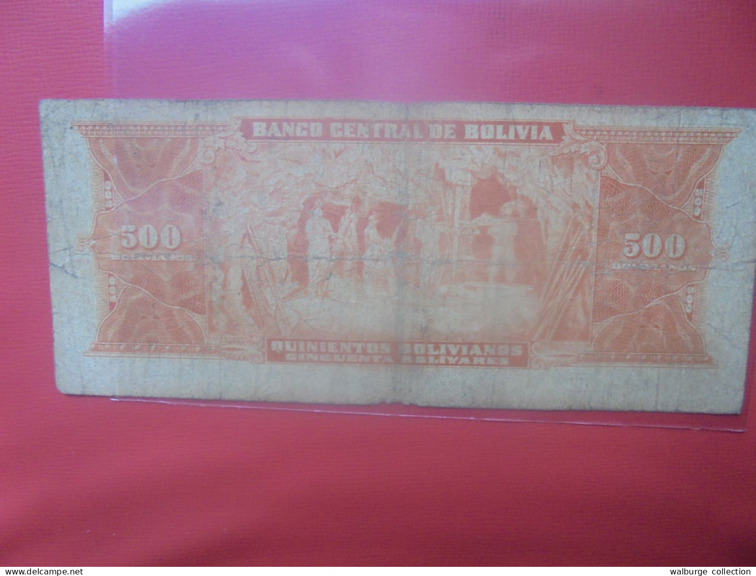 BOLIVIE 500 BOLIVIANOS 1945 Circuler (B.29) - Bolivia