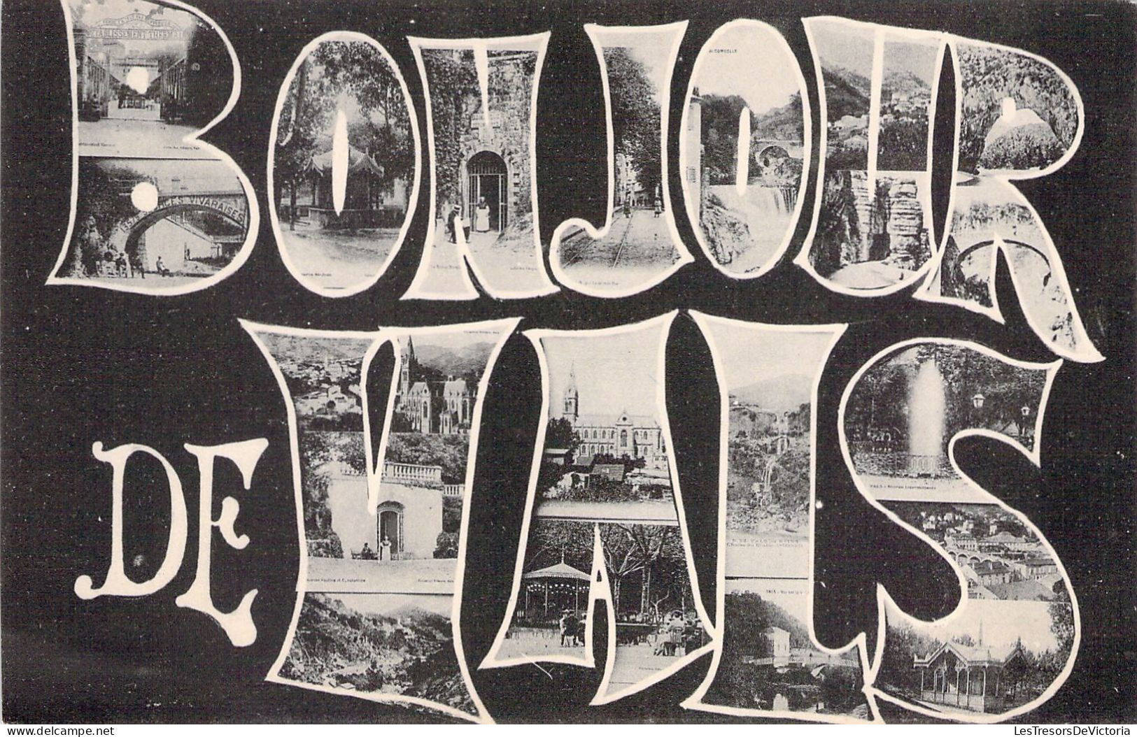 FRANCE - 07 - Un Bonjour De VALS - Multi Vues - Carte Postale Ancienne - Vals Les Bains