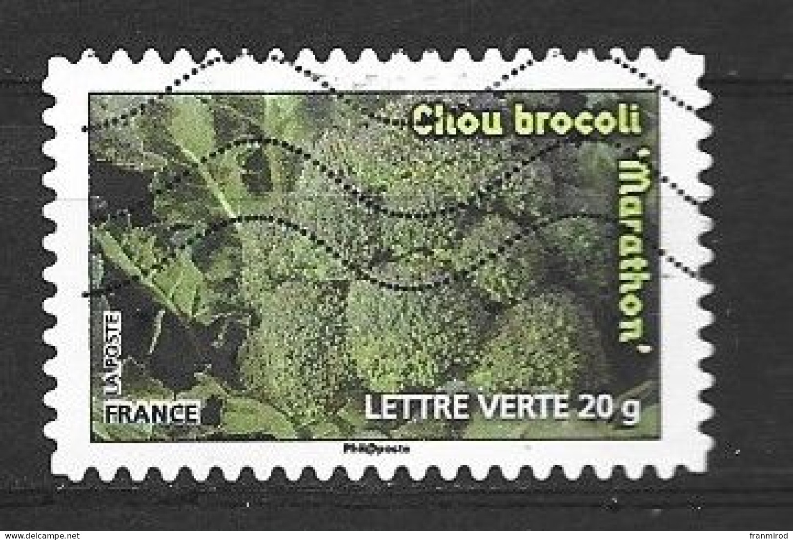 2012 FRANCE N AA 743 CHOU BROCOLI (yv) Oblitéré - Vegetables