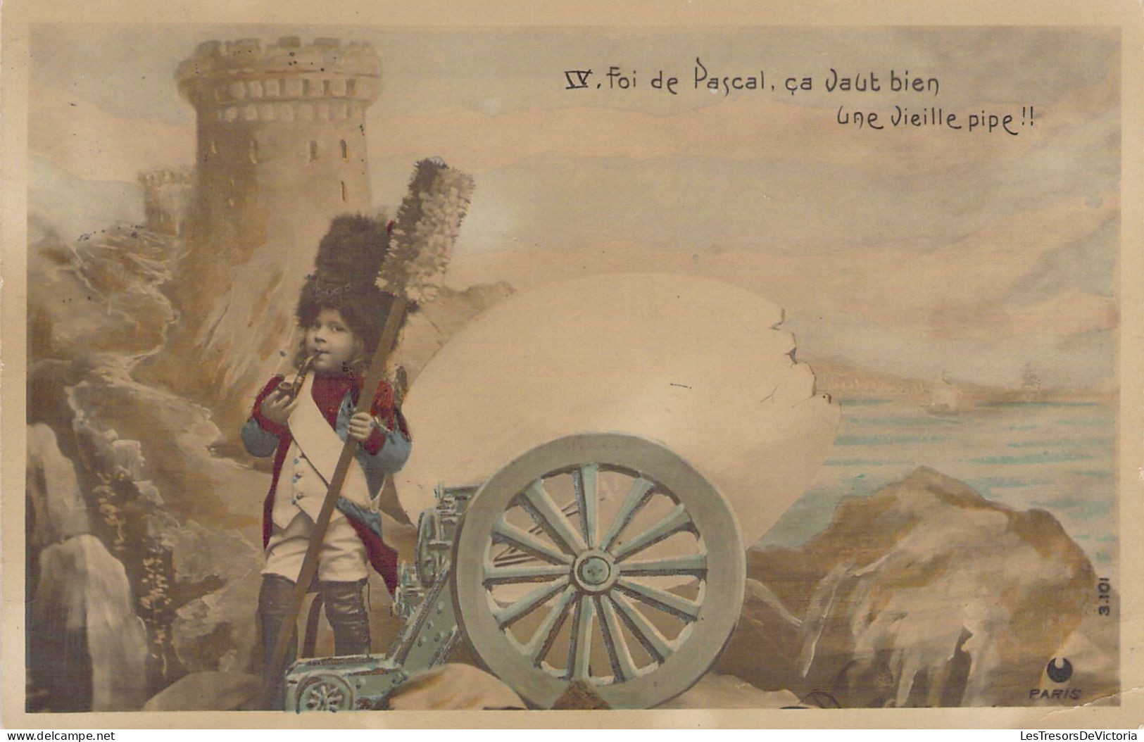 NAPOLEON - Foi De Pascal çà Vaut Bien Une Vieille Pipe - Humour Enfant - Carte Postale Ancienne - Historical Famous People