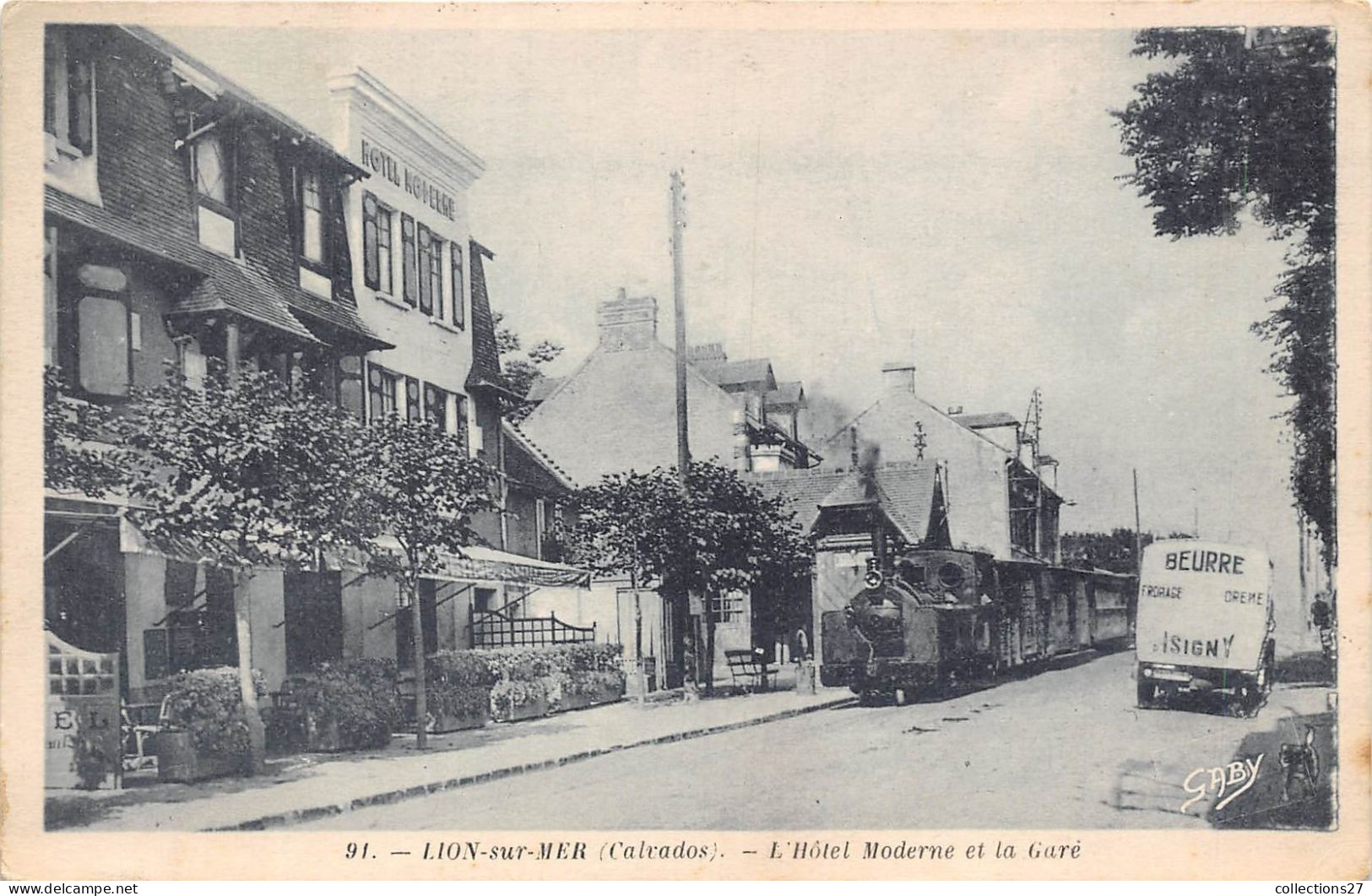 14-LUC-SUR-MER- L'HÔTEL MODERNE ET LA GARE - Luc Sur Mer