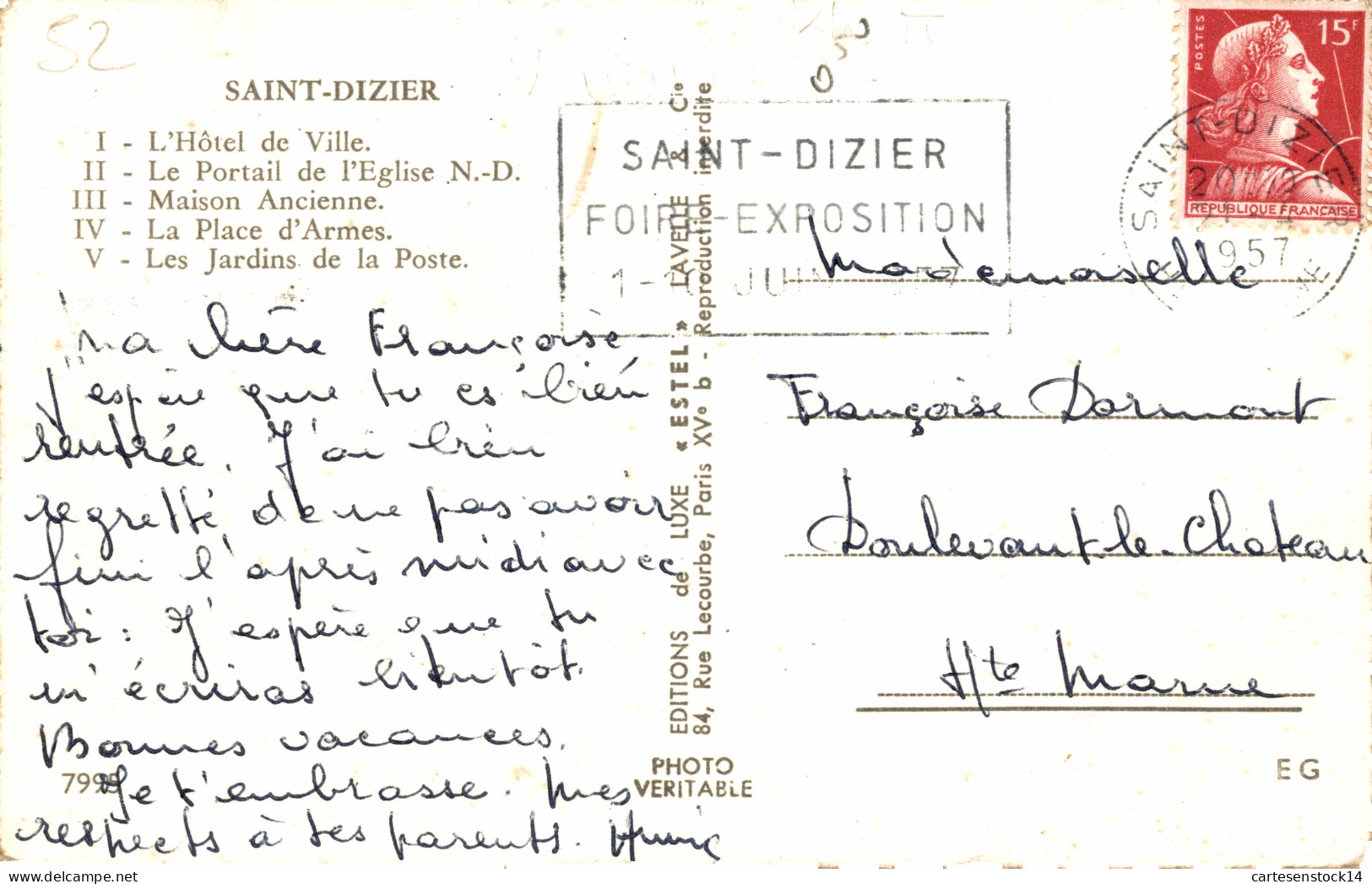 N°38683 Z -cpsm Souvenir De St Dizier - Souvenir De...