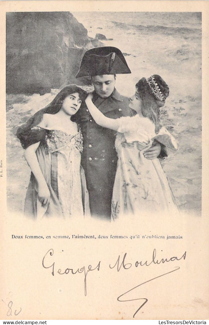 NAPOLEON - Deux Femmes En Somme Qu'il N'oubliera Jamais - Carte Postale Ancienne - Personaggi Storici