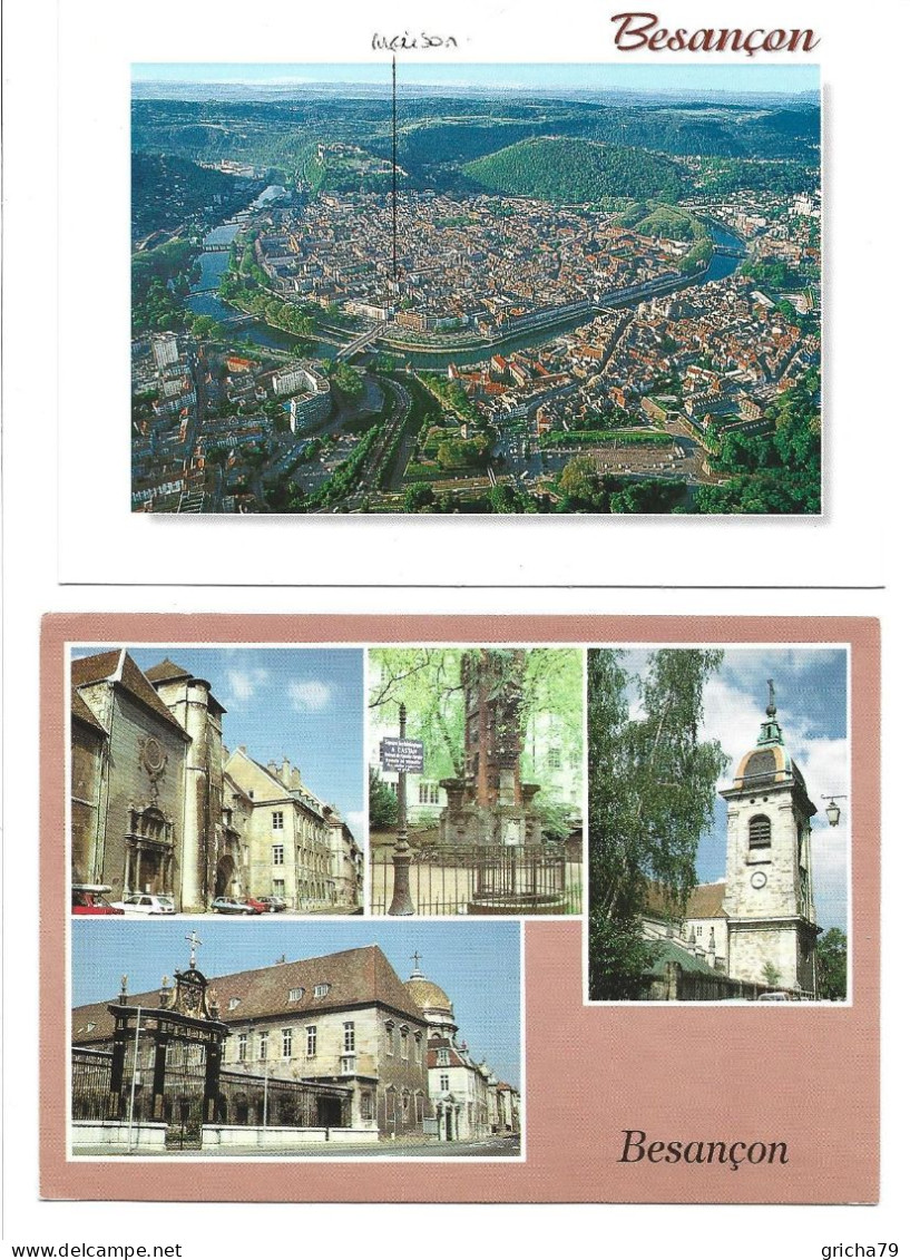 LOT DE CARTES POSTALES MODERNES - 8 CARTES FRANCHE COMTE - Franche-Comté