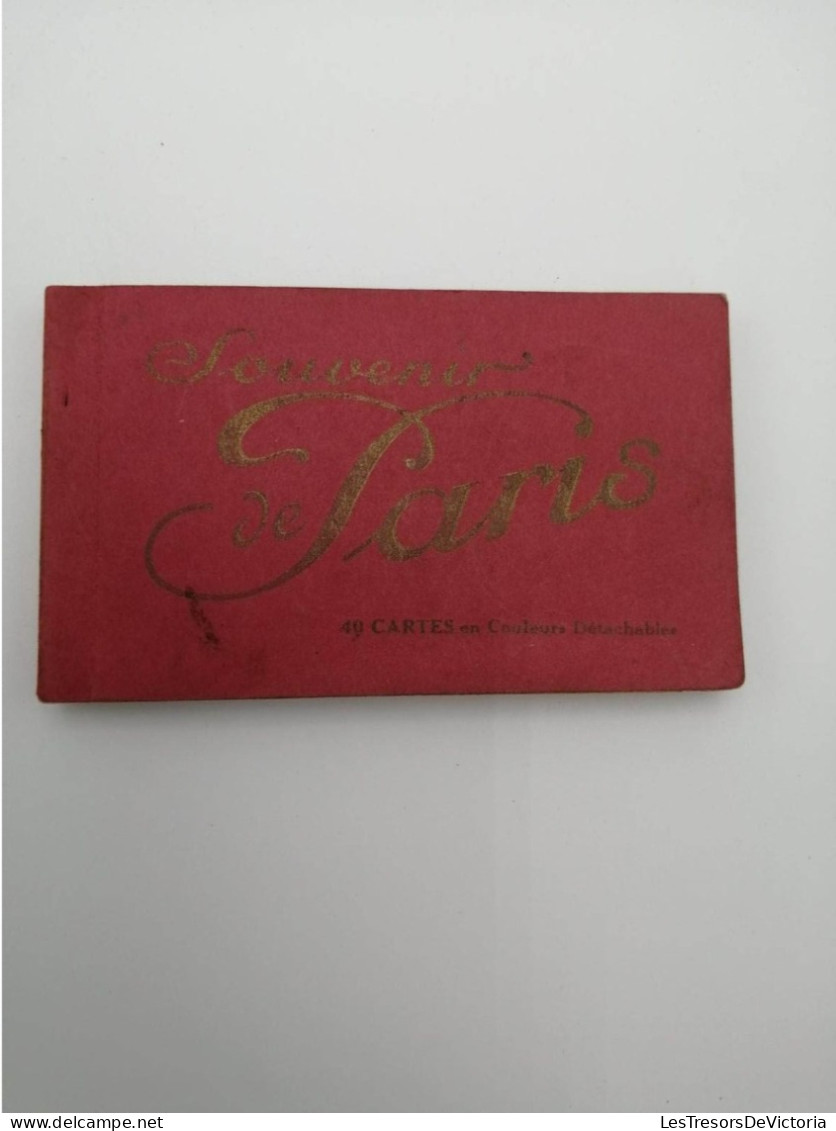 Carnet De Cartes Complet - Souvenir De Paris - 40 Cartes En Couleurs Détachables - - Carte Postale Ancienne - Loten, Series, Verzamelingen