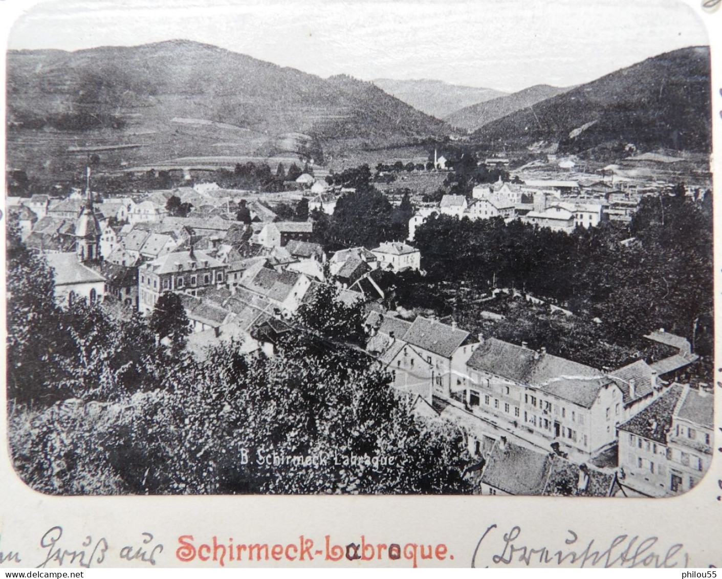 Carte Photo Fantaisie 67 SCHIRMECK LABROQUE  Precurseur 1901 - La Broque