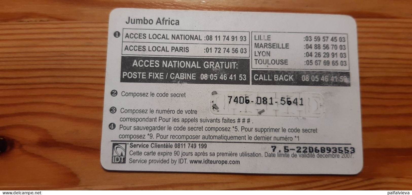 Prepaid Phonecard France, IDT - Zebra - Mobicartes: Móviles/SIM)