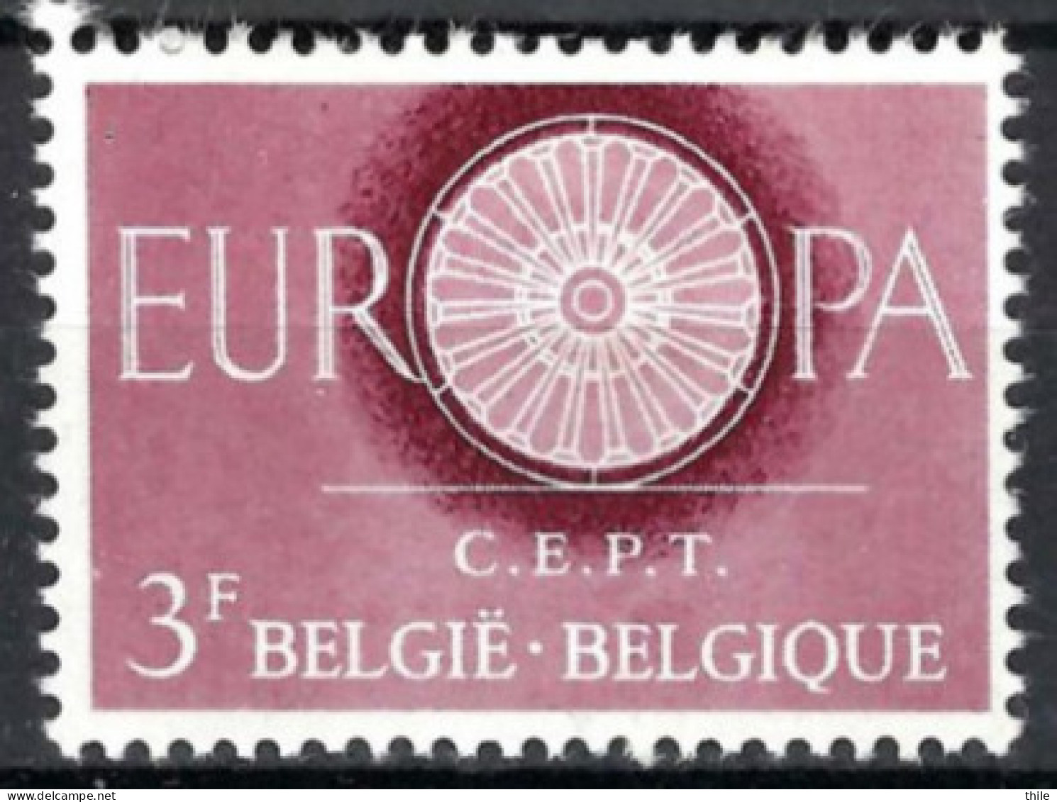 COB 1150-Cu ** - Point Noir Au-dessus Du E De Europa - 1931-1960