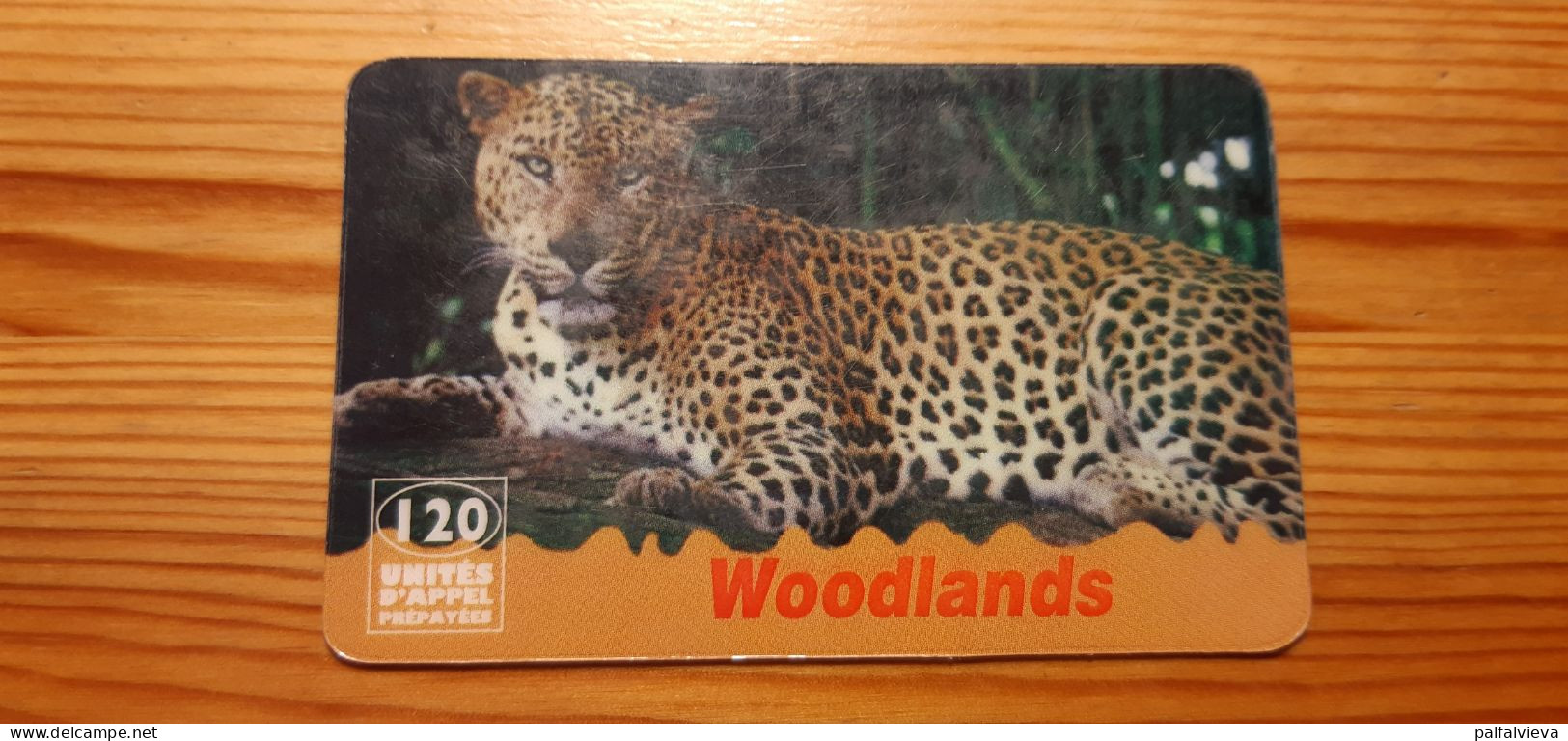 Prepaid Phonecard France, Woodlands - Cheetah - Voorafbetaalde Kaarten: Gsm