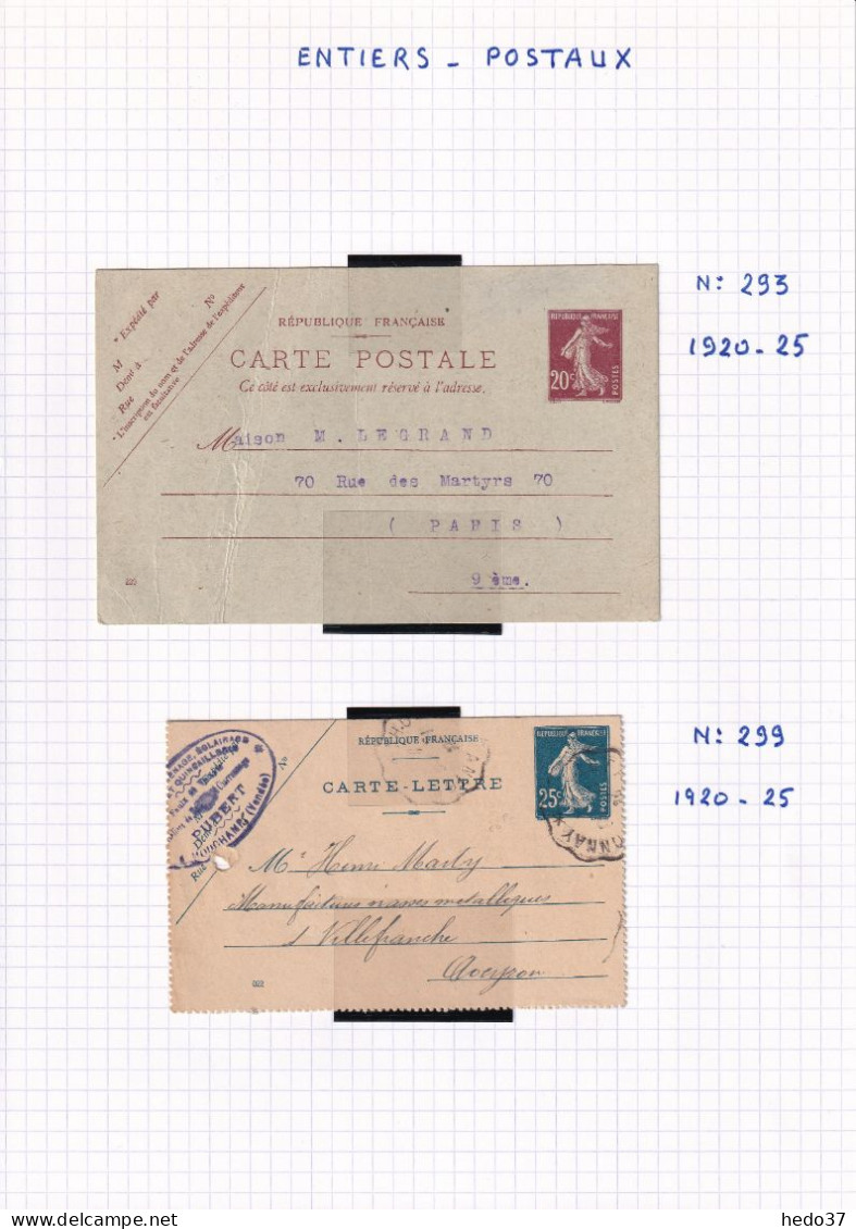 France Collection Entiers Postaux