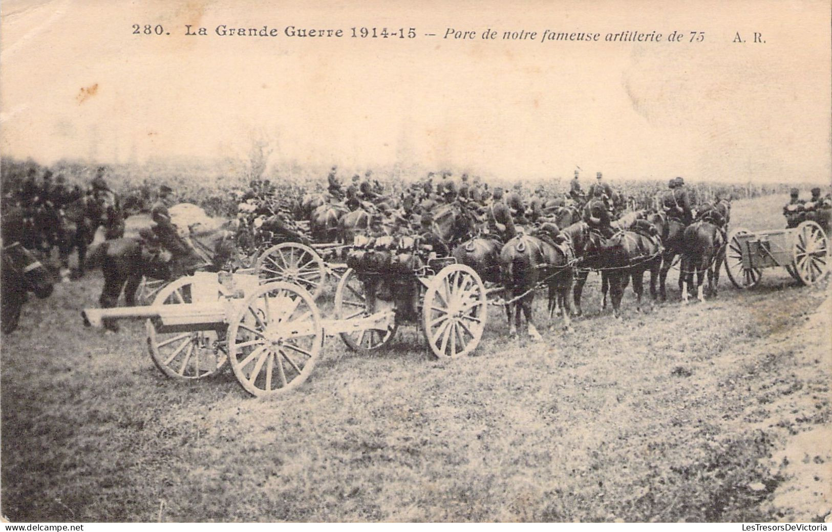 MILITARIA - MATERIEL - Parc De Notre Fameuse Artillerie De 75 - AR - Carte Postale Ancienne - Ausrüstung