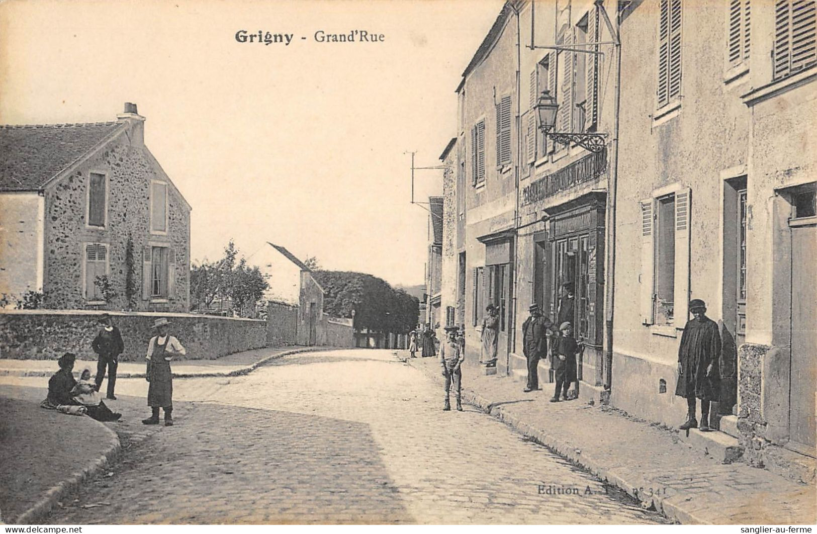 CPA 91 GRIGNY / GRAND RUE - Grigny