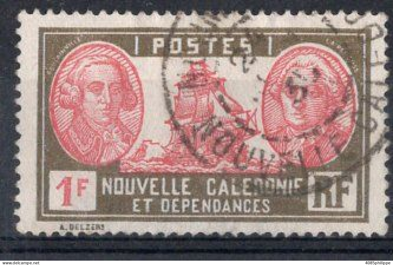 Nvelle CALEDONIE Timbre-Poste N°154 Oblitéré TB   Cote : 5€50 - Used Stamps