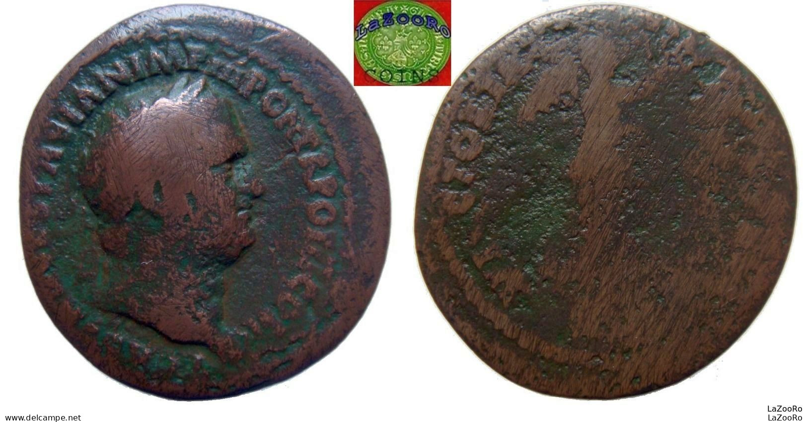 LaZooRo: Roman Empire - AE As Of Titus As Caesar (79 - 81 AD), VICTORIA AVGVSTI, Scarce - La Dinastía Flavia (69 / 96)