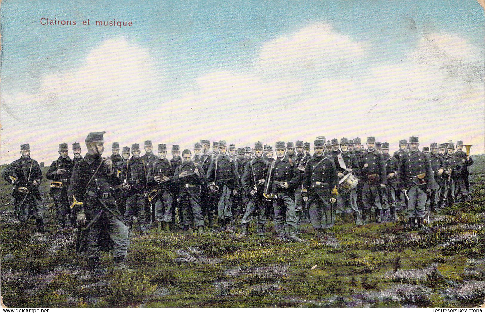 MILITARIA - MANOEUVRE - Clairons Et Musique - Carte Postale Ancienne - Manoeuvres