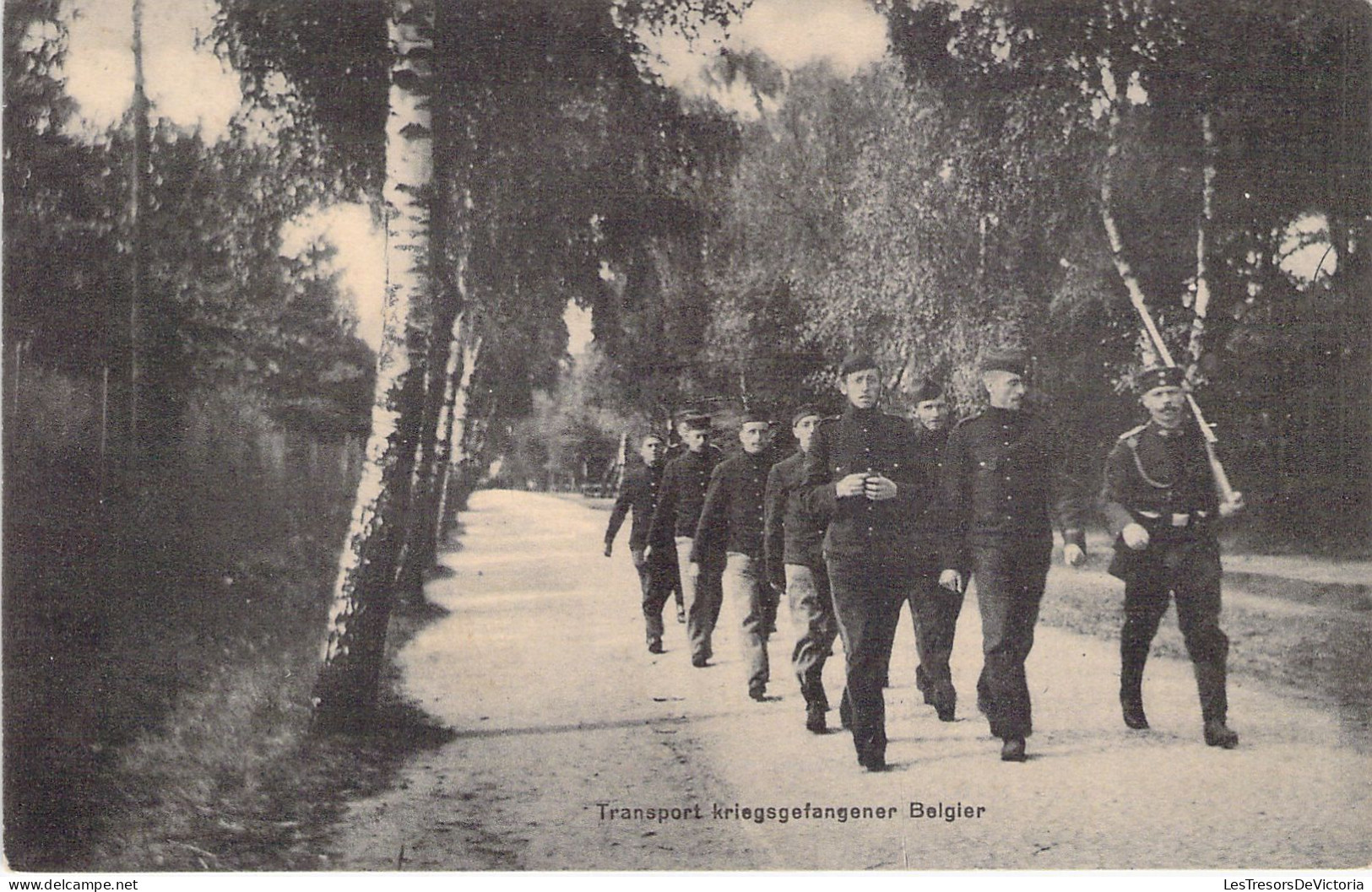 MILITARIA - MANOEUVRE - Transport Kriegsgefangener Belgier - Carte Postale Ancienne - Manoeuvres