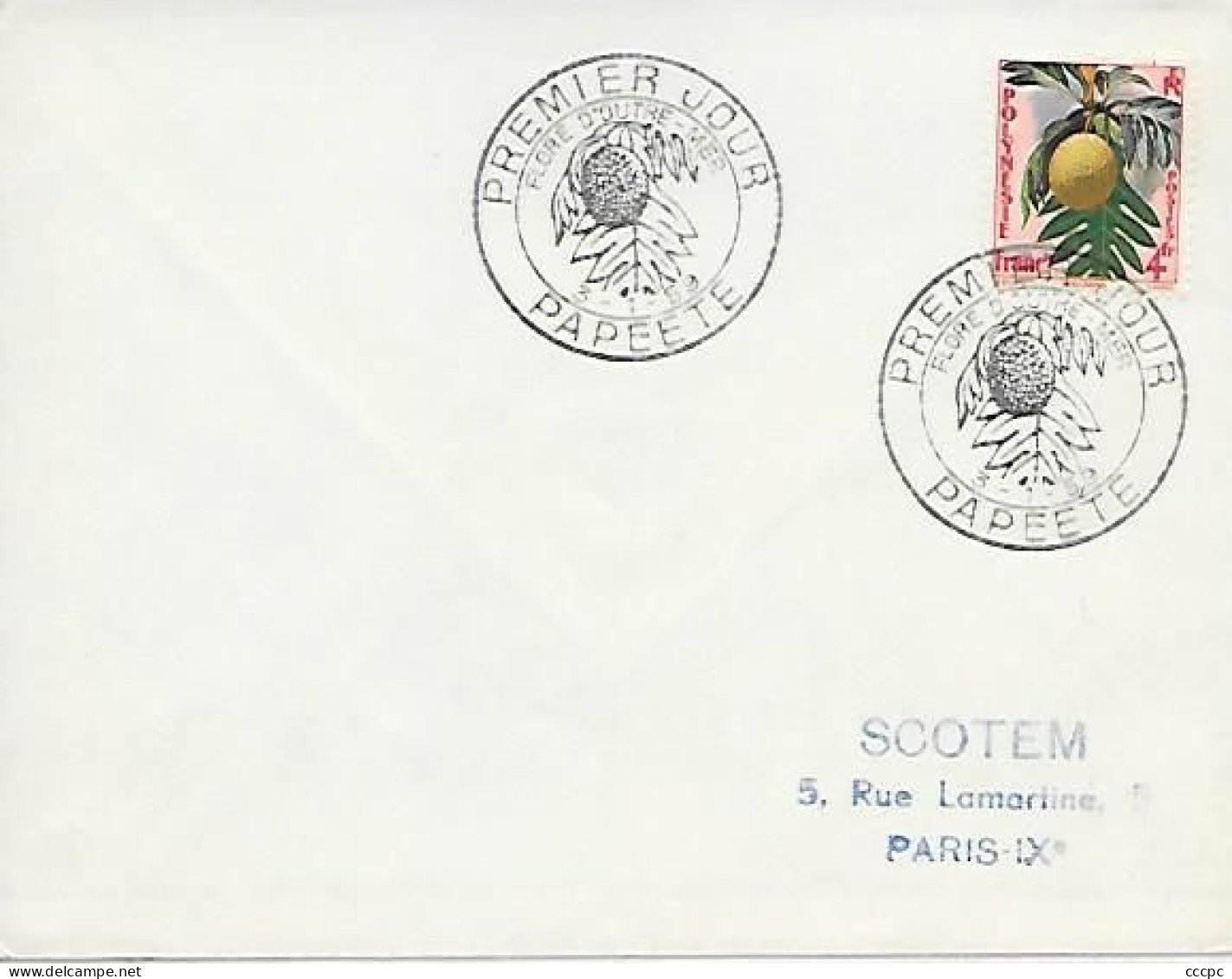 Polynésie Française FDC Papeete 3 Janvier 1959 - Lettres & Documents