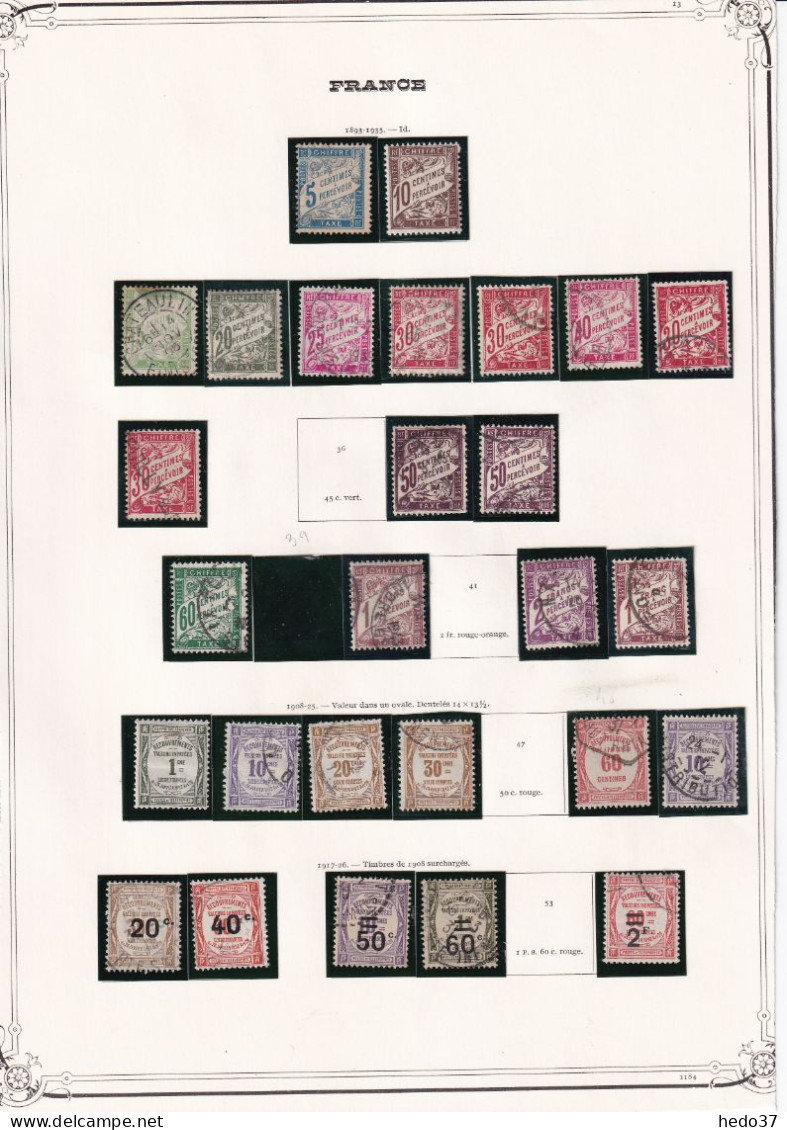 France Collection Timbres Taxes - B/TB - Autres & Non Classés