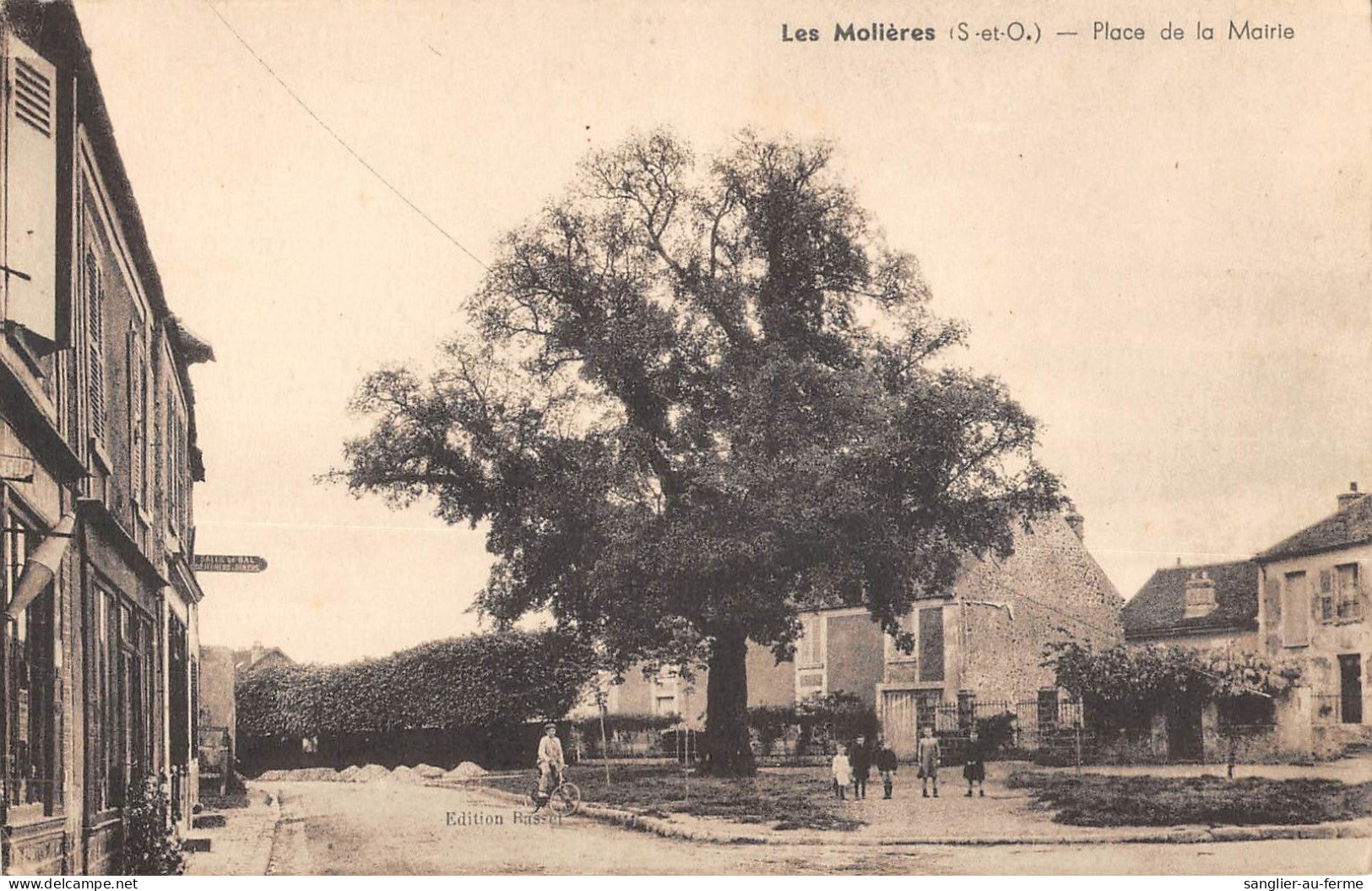 CPA 91 LES MOLIERES / PLACE DE LA MAIRIE - Sonstige & Ohne Zuordnung