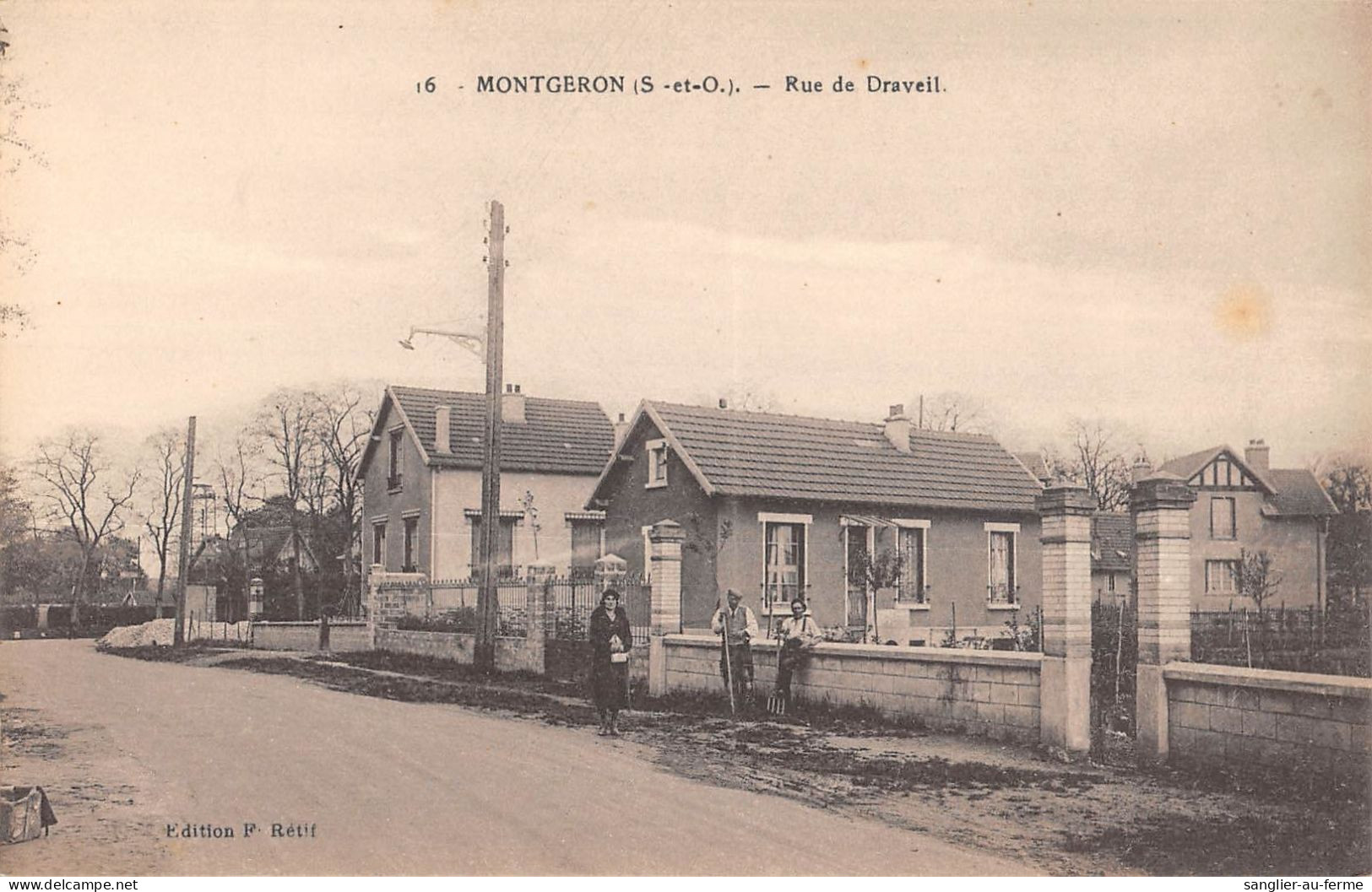 CPA 91 MONTGERON / RUE DE DRAVEIL - Montgeron