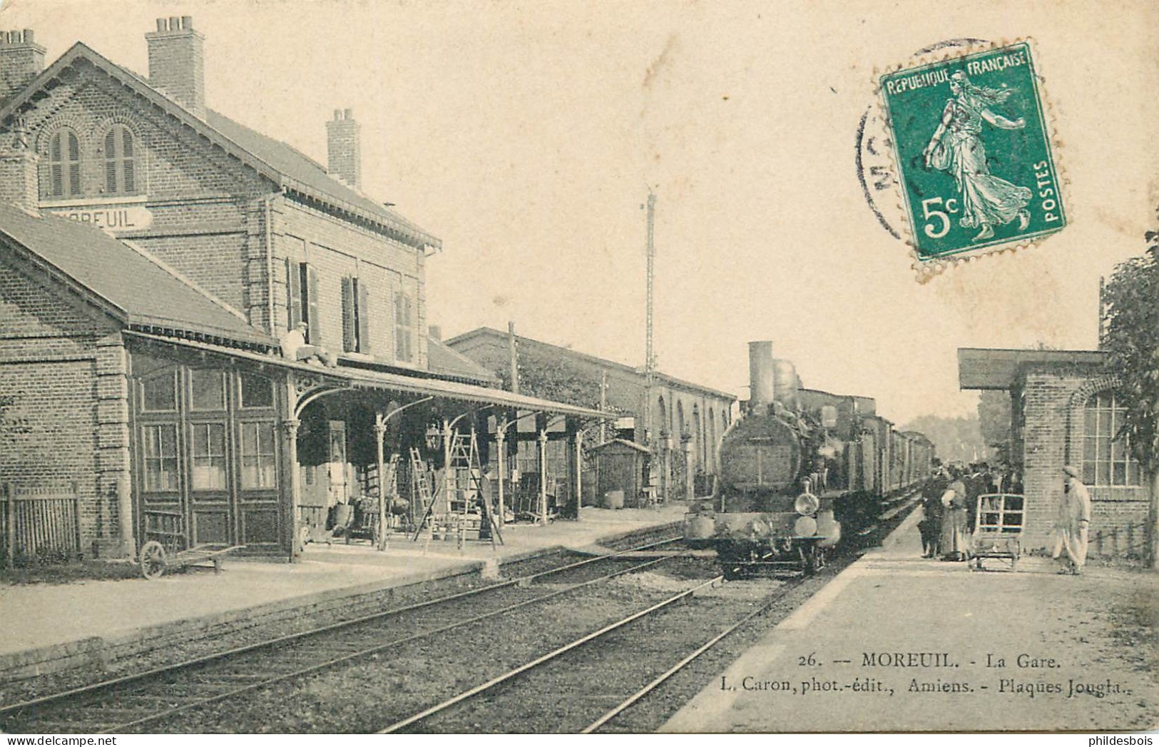 SOMME  MOREUIL  La Gare - Moreuil