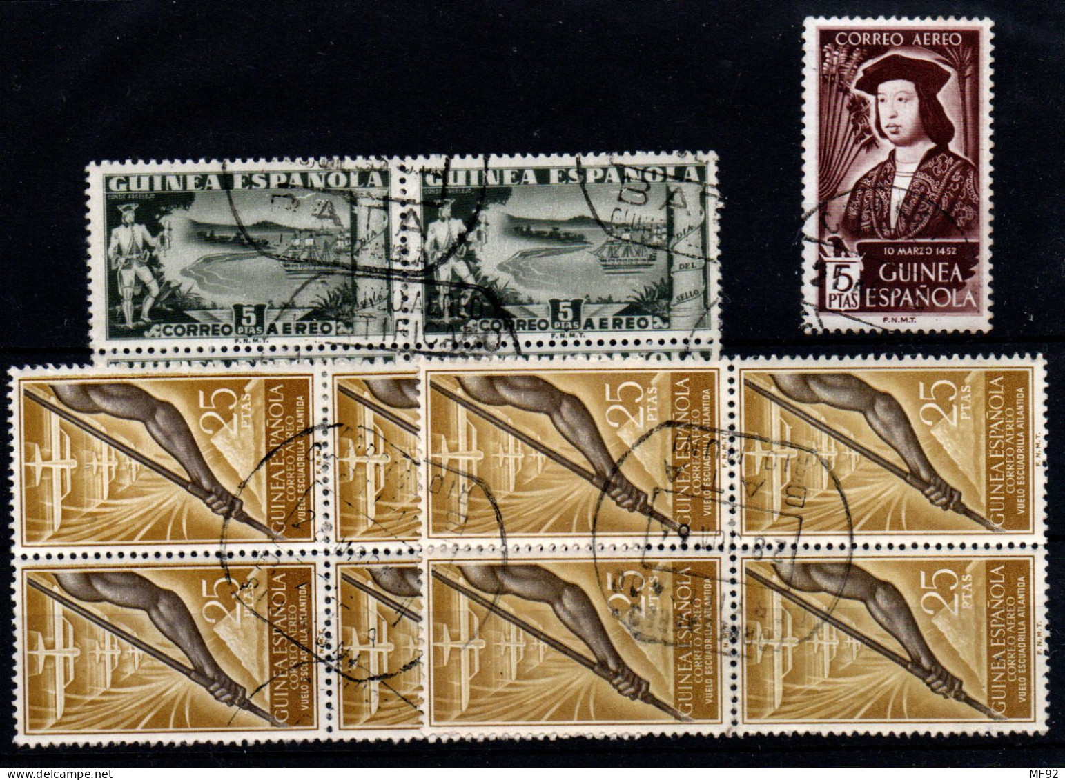Guinea Española Nº 276, 305, 368. Año 1949/57 - Guinea Española