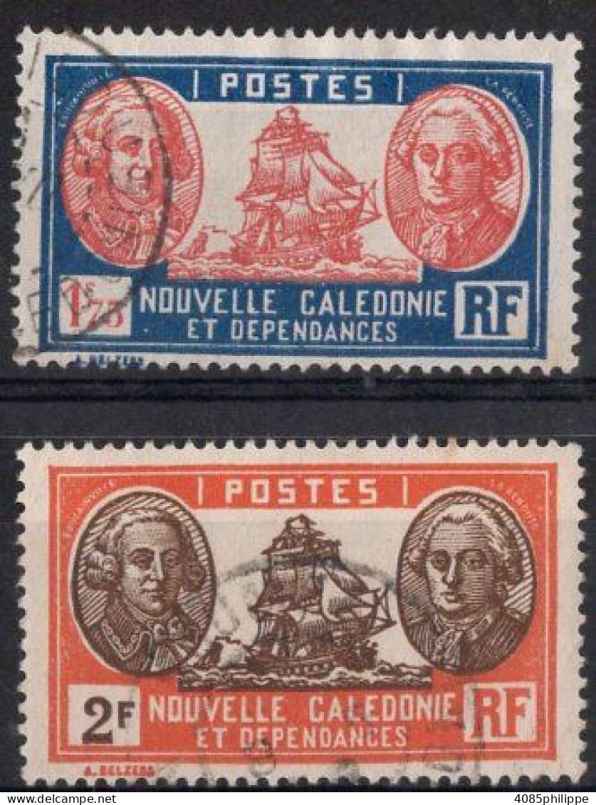 Nvelle CALEDONIE Timbres-Poste N°156A & 157 Oblitérés TB Cote : 2€25 - Usati