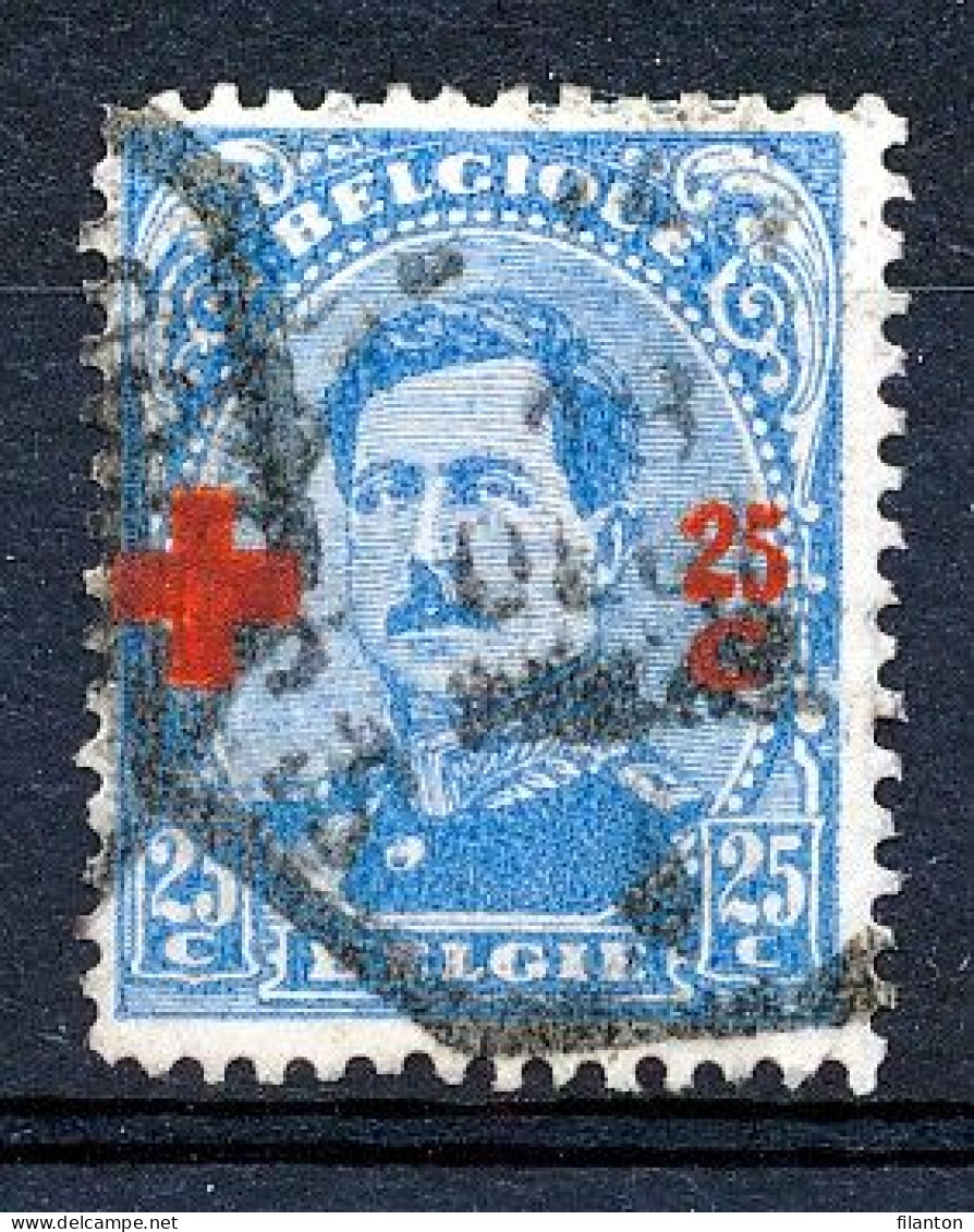 BELGIE - OBP Nr 156 - Gest./obl. - Cote 34,00 € - 1918 Rotes Kreuz