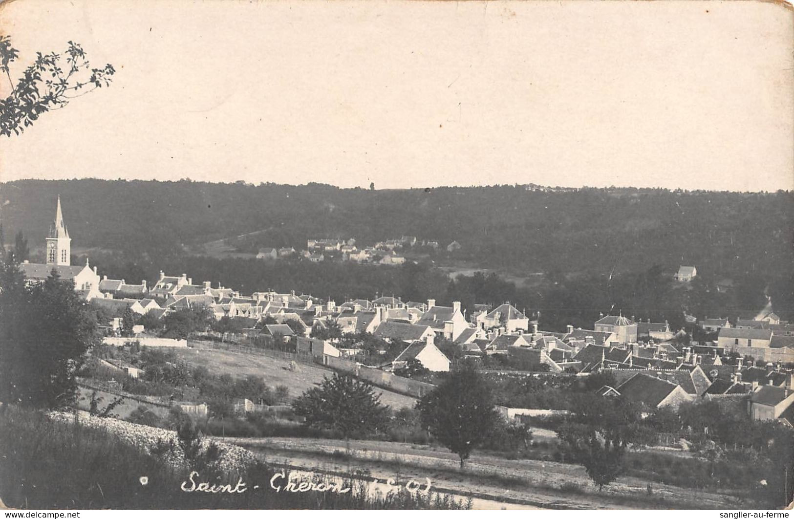 CPA 91 SAINT CHERON / CARTE PHOTO / VERSO SOUCHAY PHOTO. - Saint Cheron