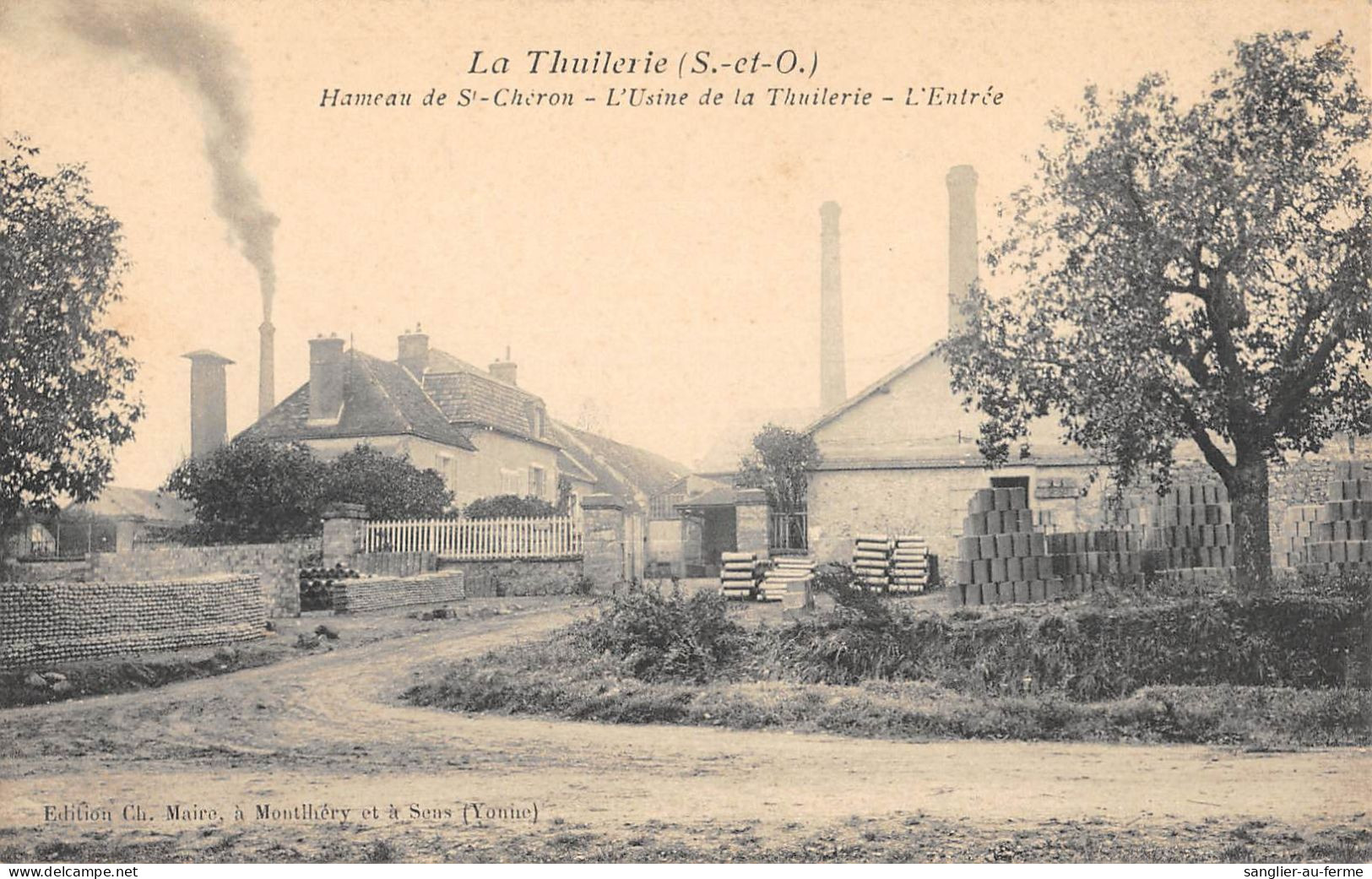 CPA 91 LA THUILERIE / HAMEAU DE SAINT CHERON / L'USINE DE LA THUILERIE / L'ENTREE / Cpa Rare - Autres & Non Classés