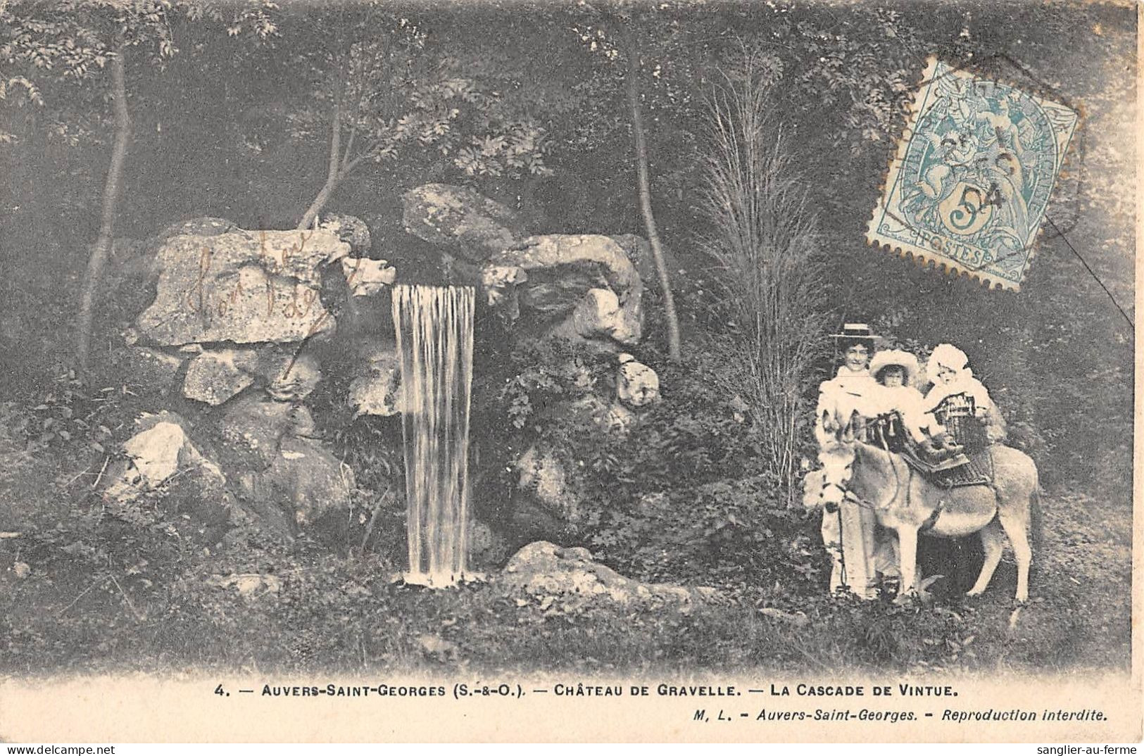 CPA 91 AUVERS SAINT GEORGES / CHATEAU DE GRAVELLE / LA CASCADE DE VINTUE - Sonstige & Ohne Zuordnung