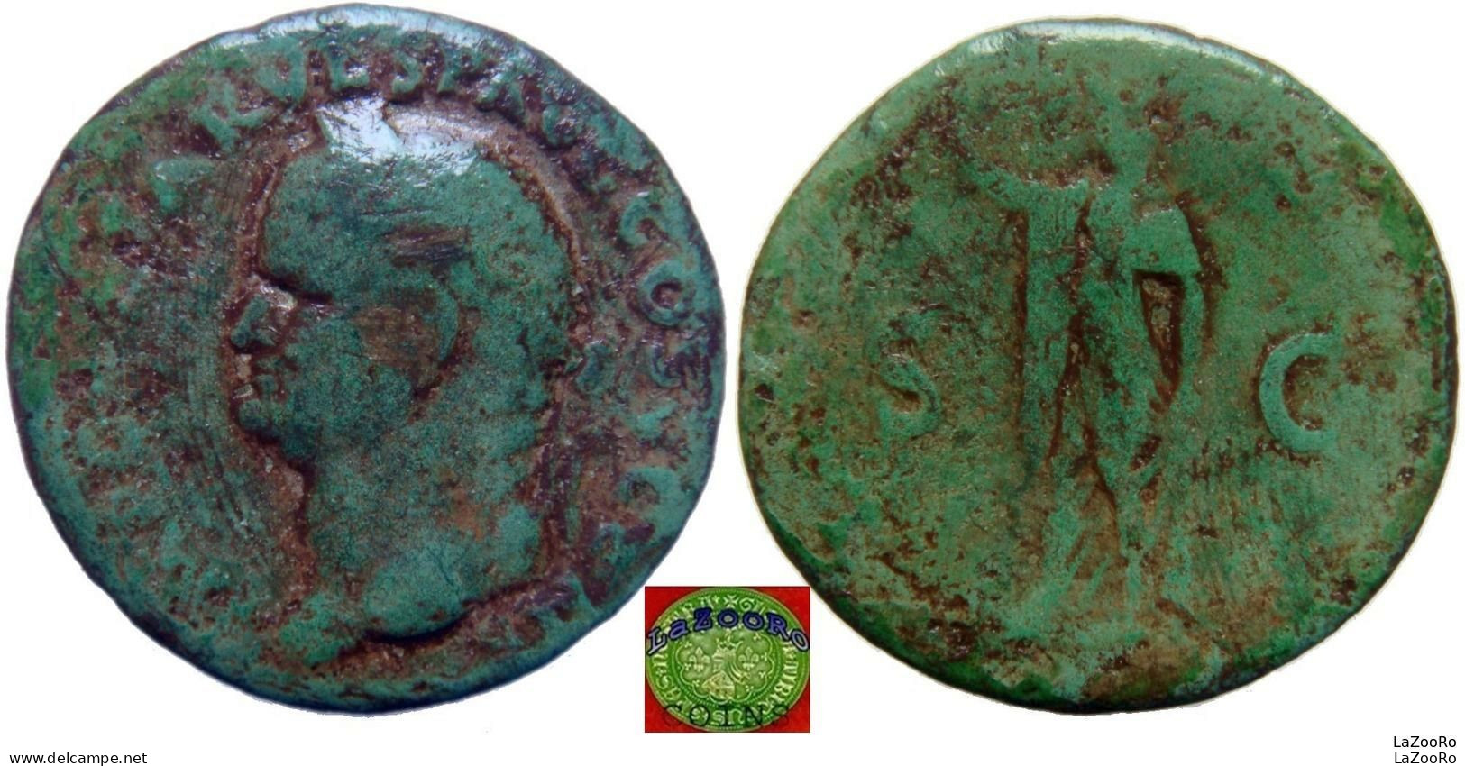 LaZooRo: Roman Empire - AE As Of Vespasian (69-79 AD), Spes - The Flavians (69 AD To 96 AD)