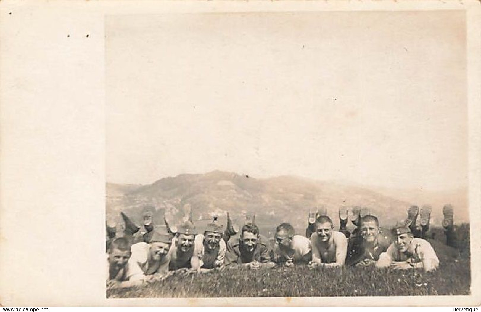 Carte-Photo Militaria Schweiz Armee Armée Suisse Infanterie Recruten-Schüle Zürich 1923 Zug Zugerberg - Zug