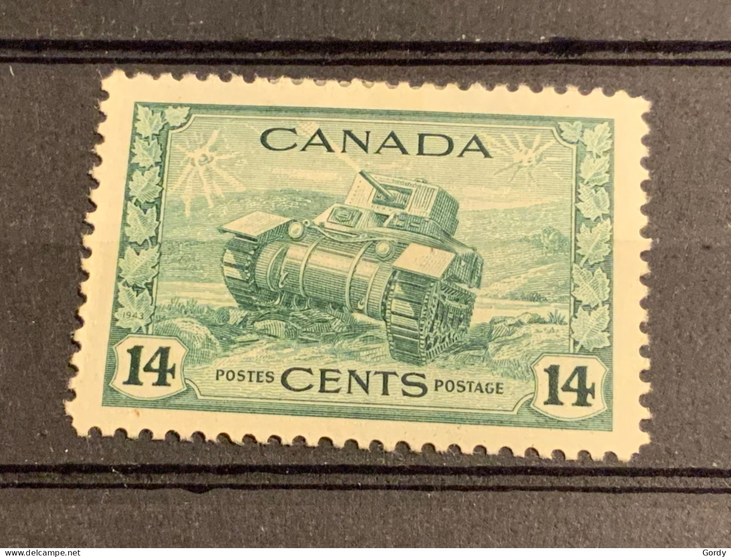 1942 Canada 14c MM (SB1/077) - Unused Stamps