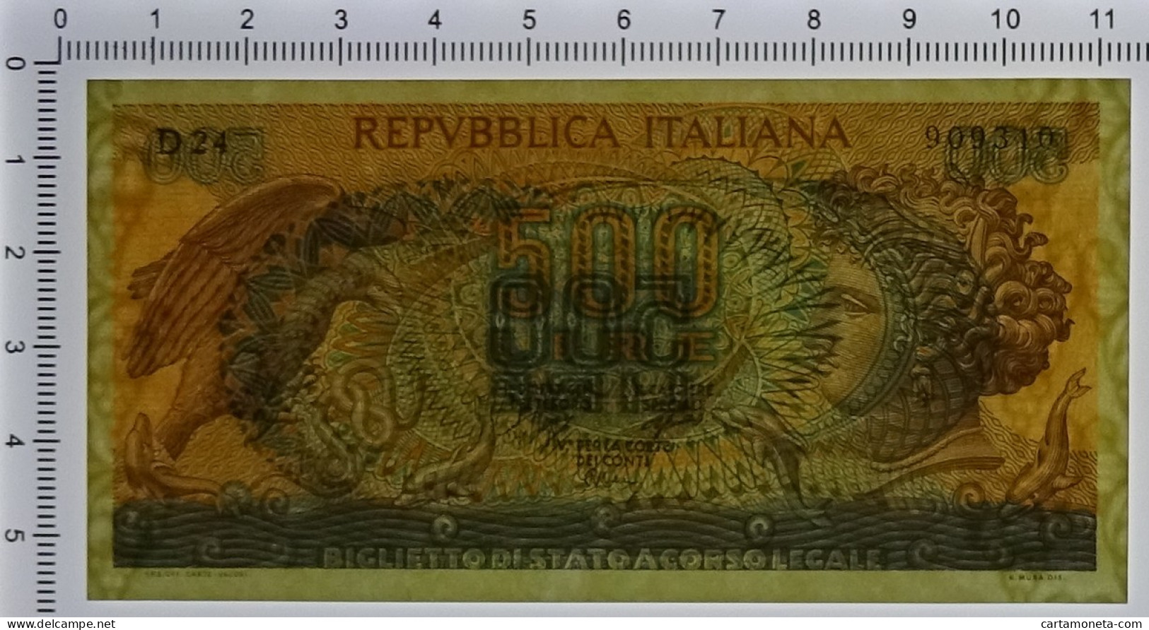 500 LIRE BIGLIETTO DI STATO ARETUSA 23/02/1970 FDS-/FDS - Andere & Zonder Classificatie