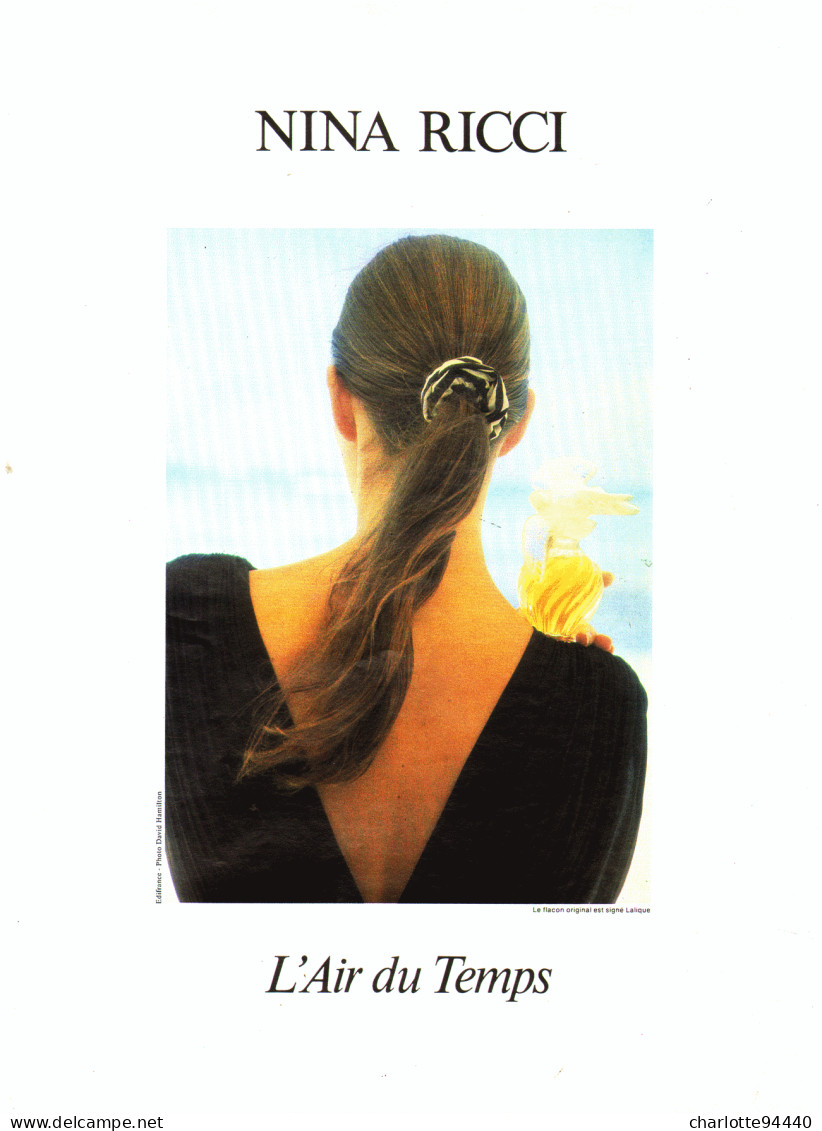 PUB PARFUM   De " NINA RICCI "  1990 ( 59 ) - Zonder Classificatie