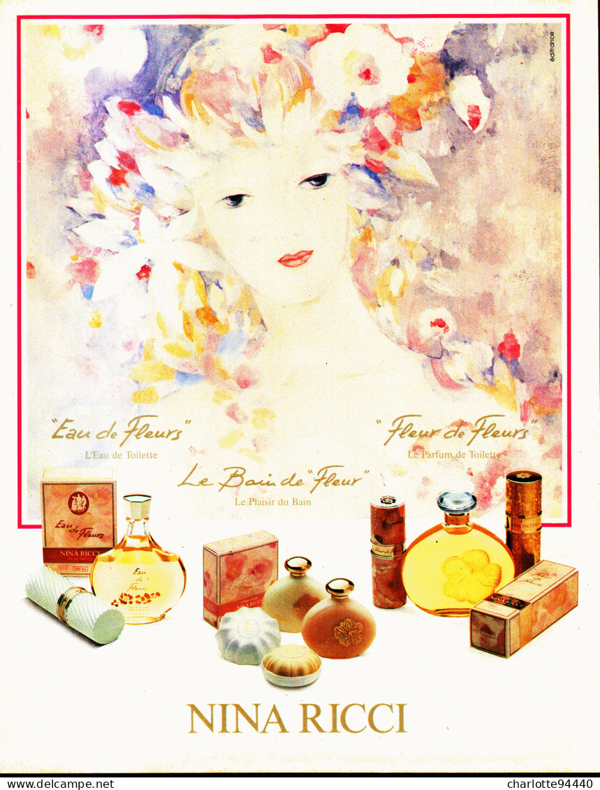 PUB PARFUM   De " NINA RICCI "  1990 ( 55 ) - Sin Clasificación