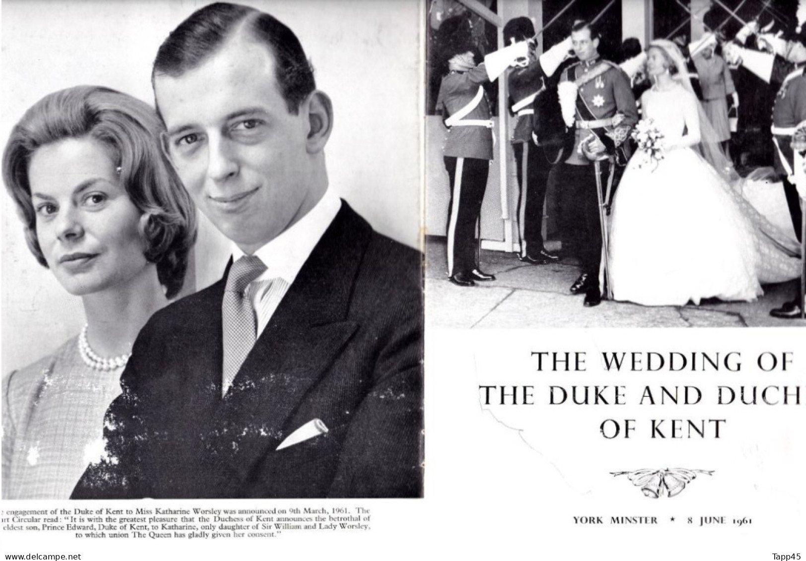 Le Souvenir Pictural Des Scènes De Mariage Royal Et De La Cérémonie 1961 >The Pictorial Memento Of The Royal Wedding - Europe