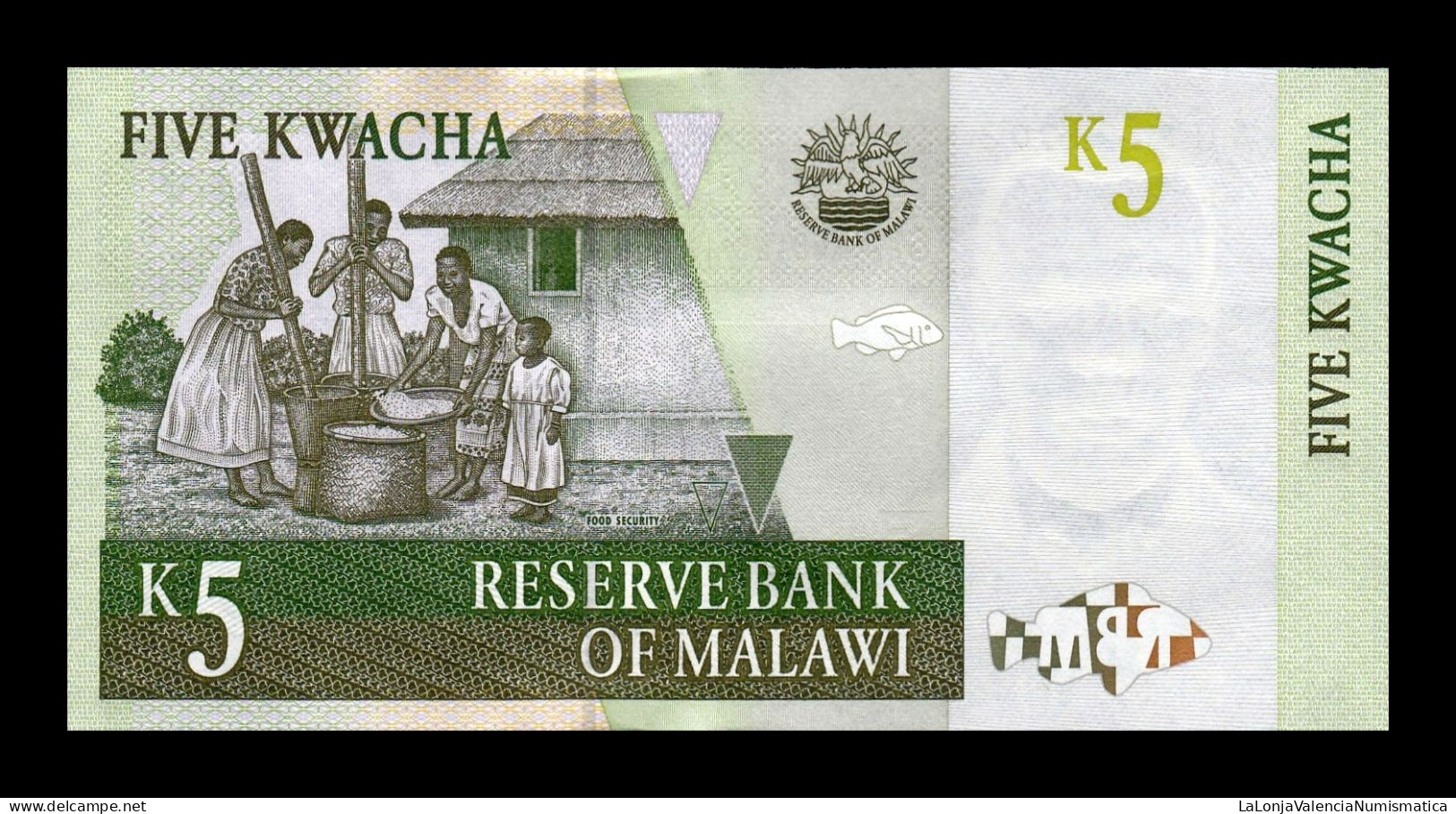 Malawi 5 Kwacha 1997 Pick 36a Sc Unc - Malawi