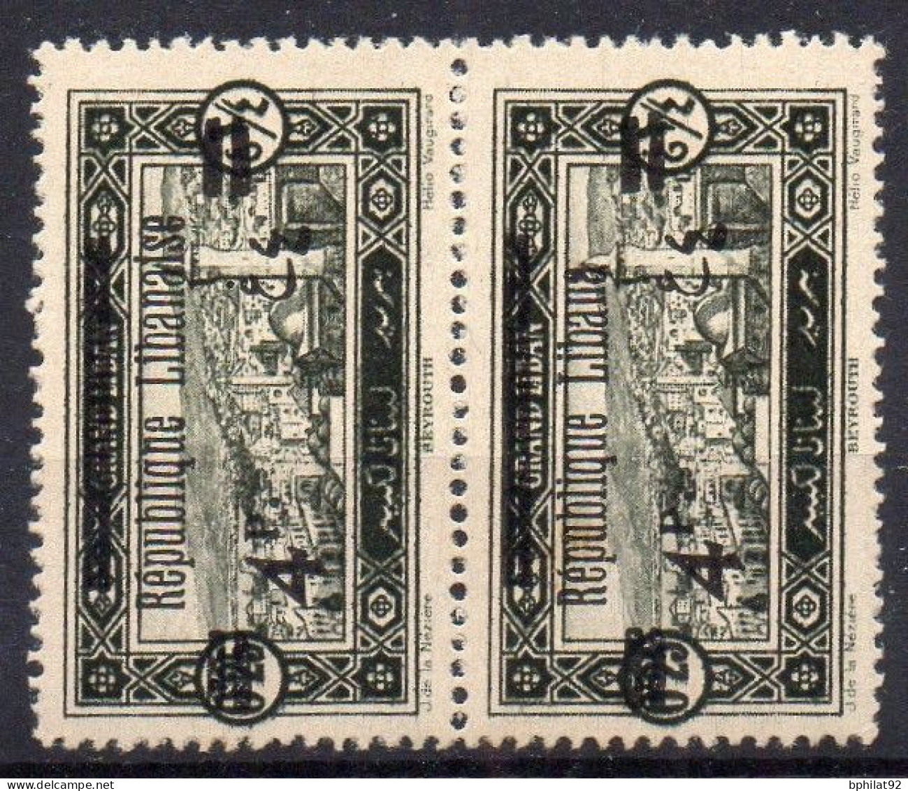 !!! GRAND LIBAN, N°90ba VARIETE SURCHARGE LIBANA NEUF ** - Unused Stamps