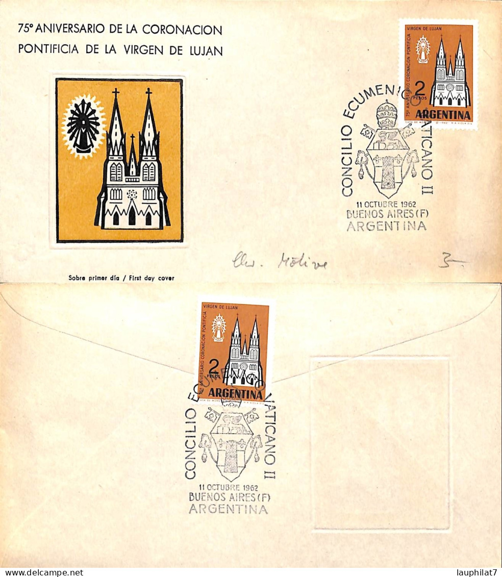 [917006]B/TB//-Argentine 1962 -  Eglises Et Cathédrale - Briefe U. Dokumente