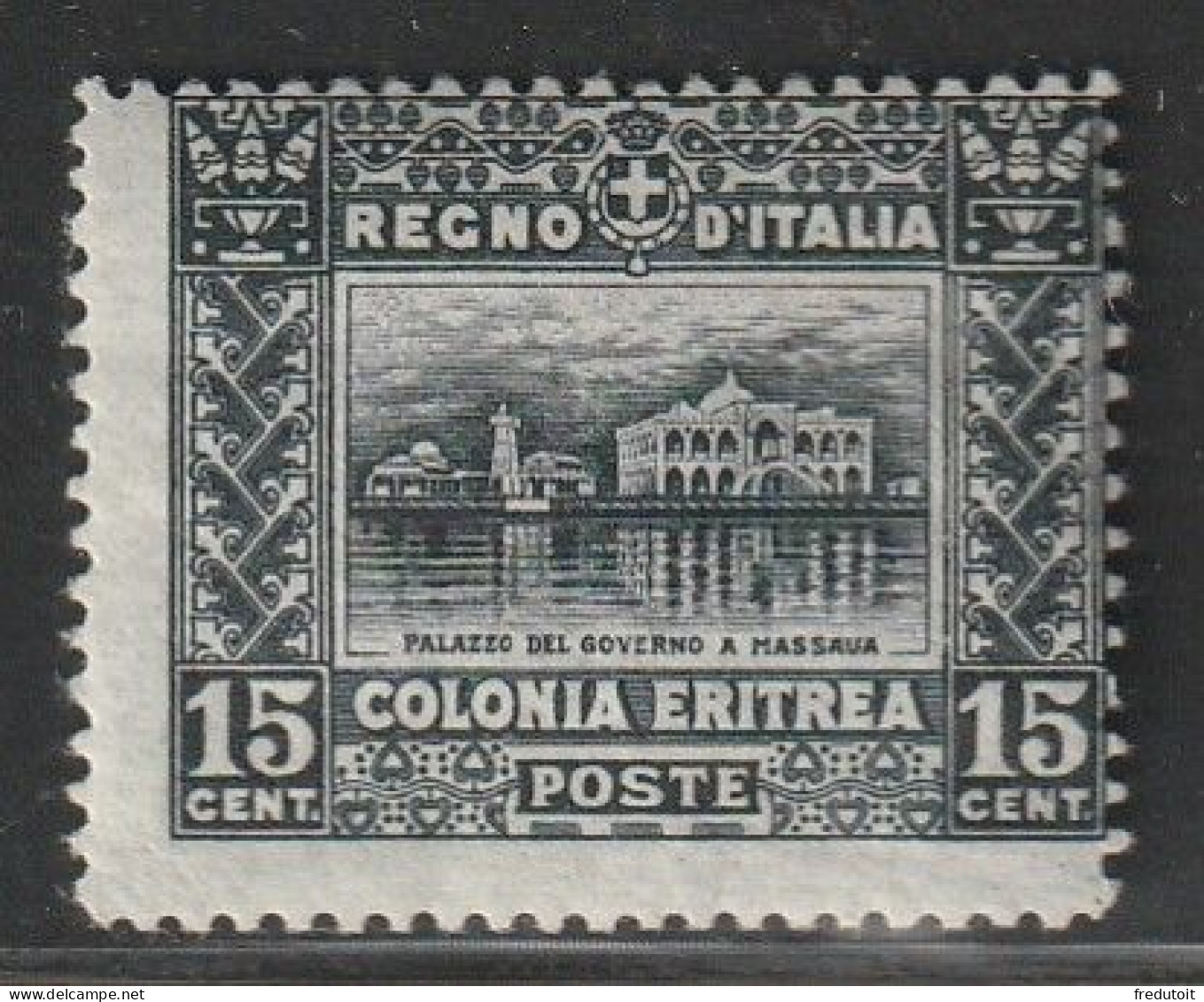ERYTHREE - N°39 A * (1910-29) Dentelure : 13.5 - Palais Du Gouvernement. - Eritrée
